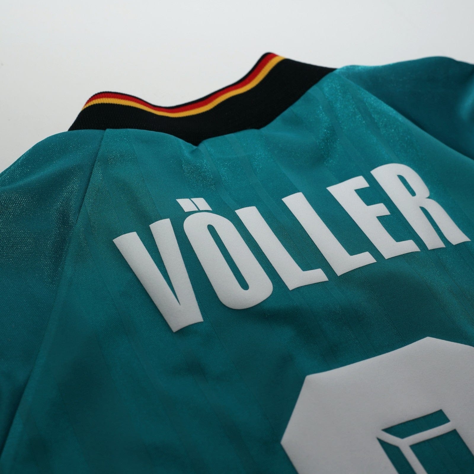 1992/94 Voller #9 Germany Vintage adidas Away Football Shirt (L) EURO 92