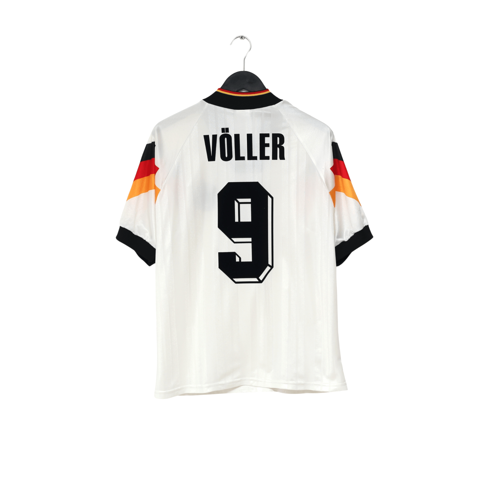 1992/94 Voller #9 Germany Vintage adidas Home Football Shirt (L) EURO 92