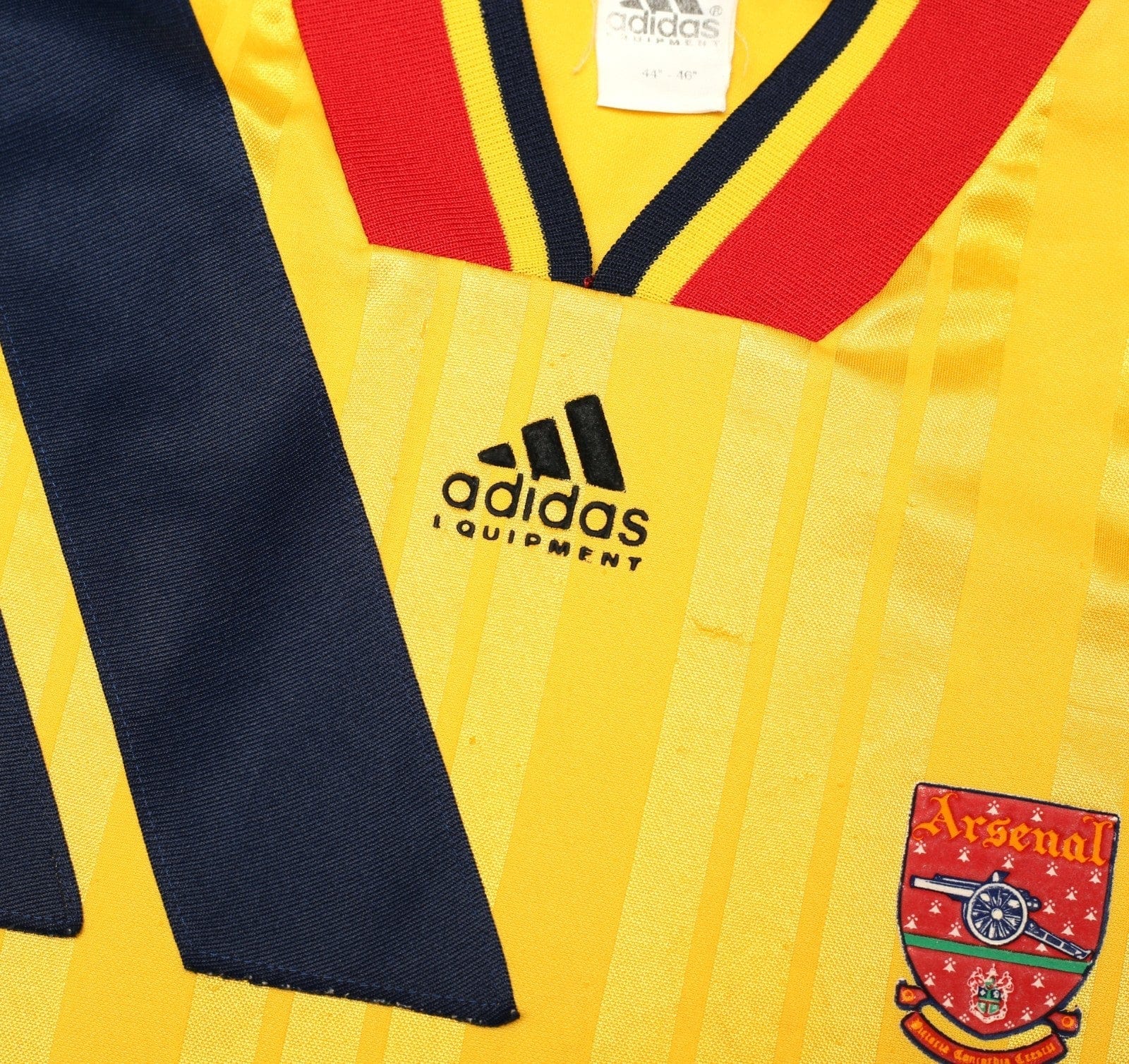 1993/94 ARSENAL Vintage adidas Equipment Away Football Shirt (XL)