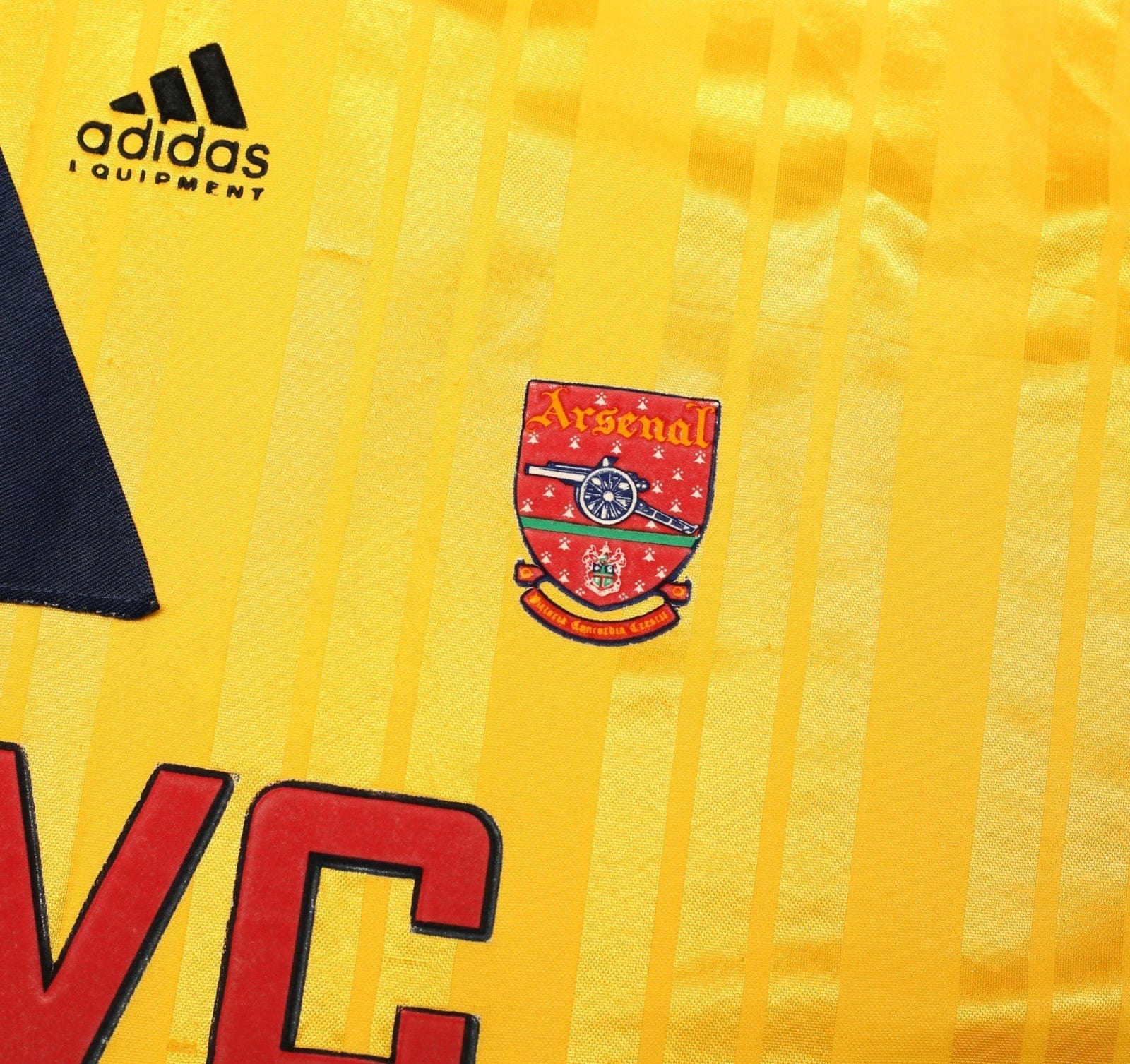 1993/94 ARSENAL Vintage adidas Equipment Away Football Shirt (XL)