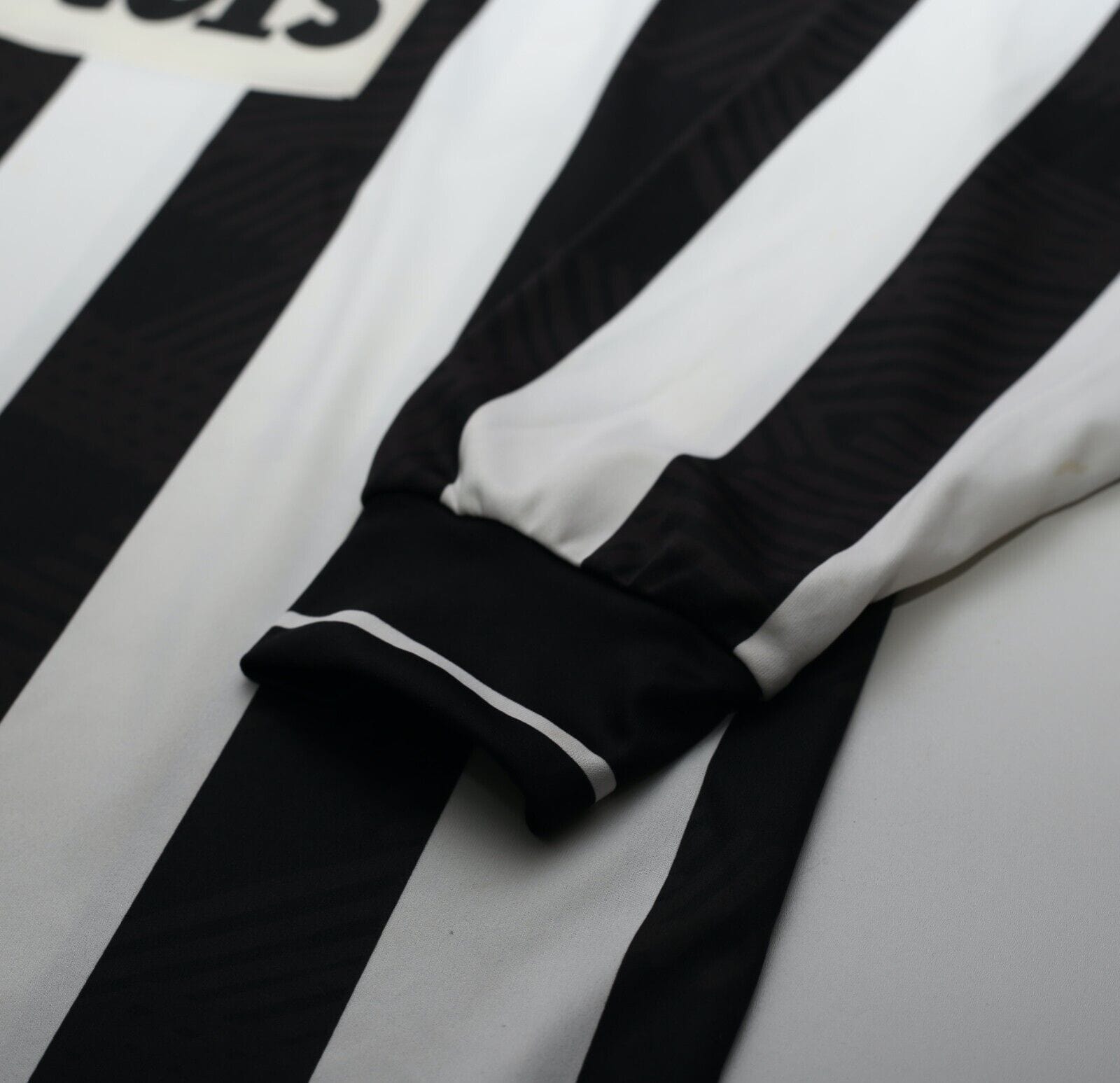 1993/94 BRANCA #9 Udinese Vintage Lotto Long Sleeve Home Football Shirt (L/XL)