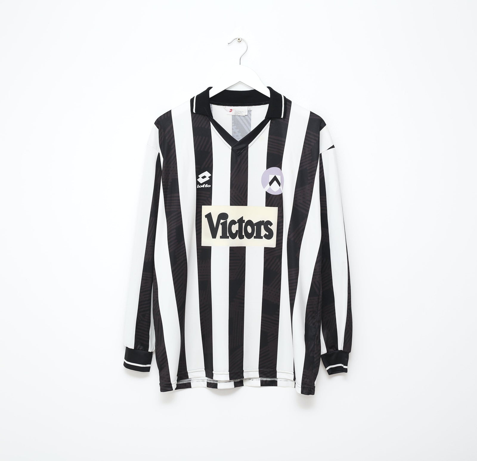 1993/94 BRANCA #9 Udinese Vintage Lotto Long Sleeve Home Football Shirt (L/XL)