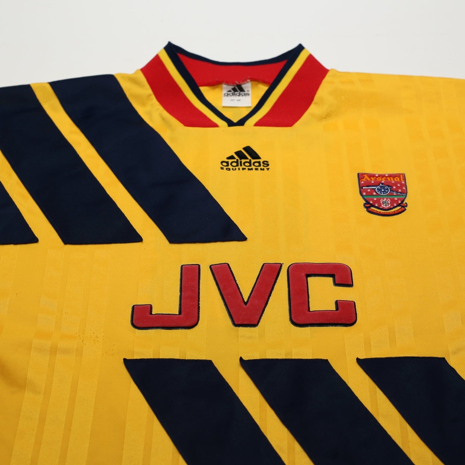 1993/94 Wright #8 Arsenal adidas Equipment Away Football Shirt (XL)