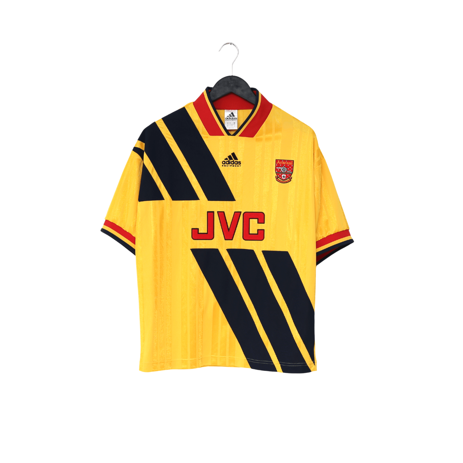 1993/94 WRIGHT #8 Arsenal Retro adidas Equipment Away Football Shirt (S/M)