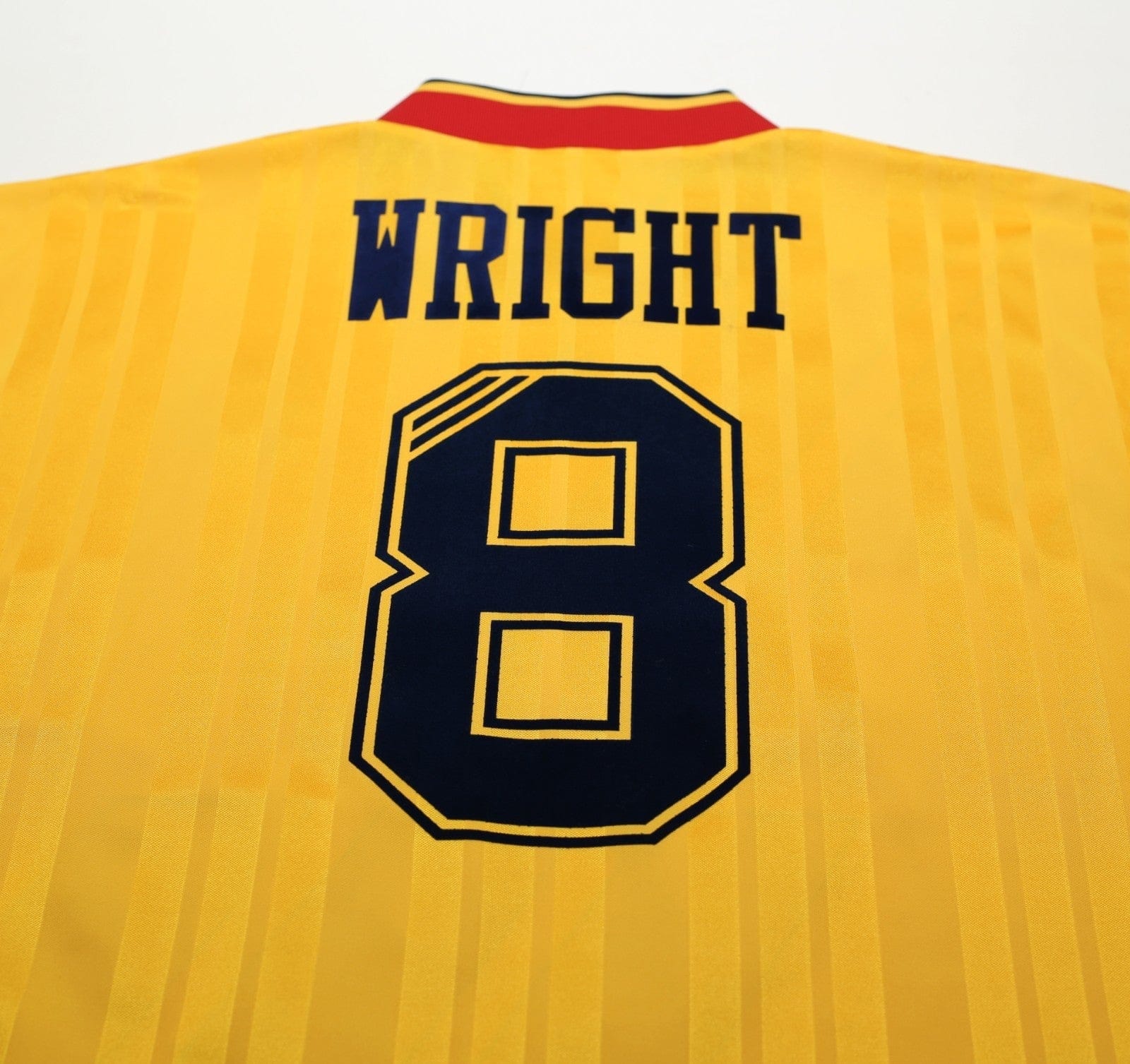 1993/94 WRIGHT #8 Arsenal Retro adidas Equipment Away Football Shirt (S/M)