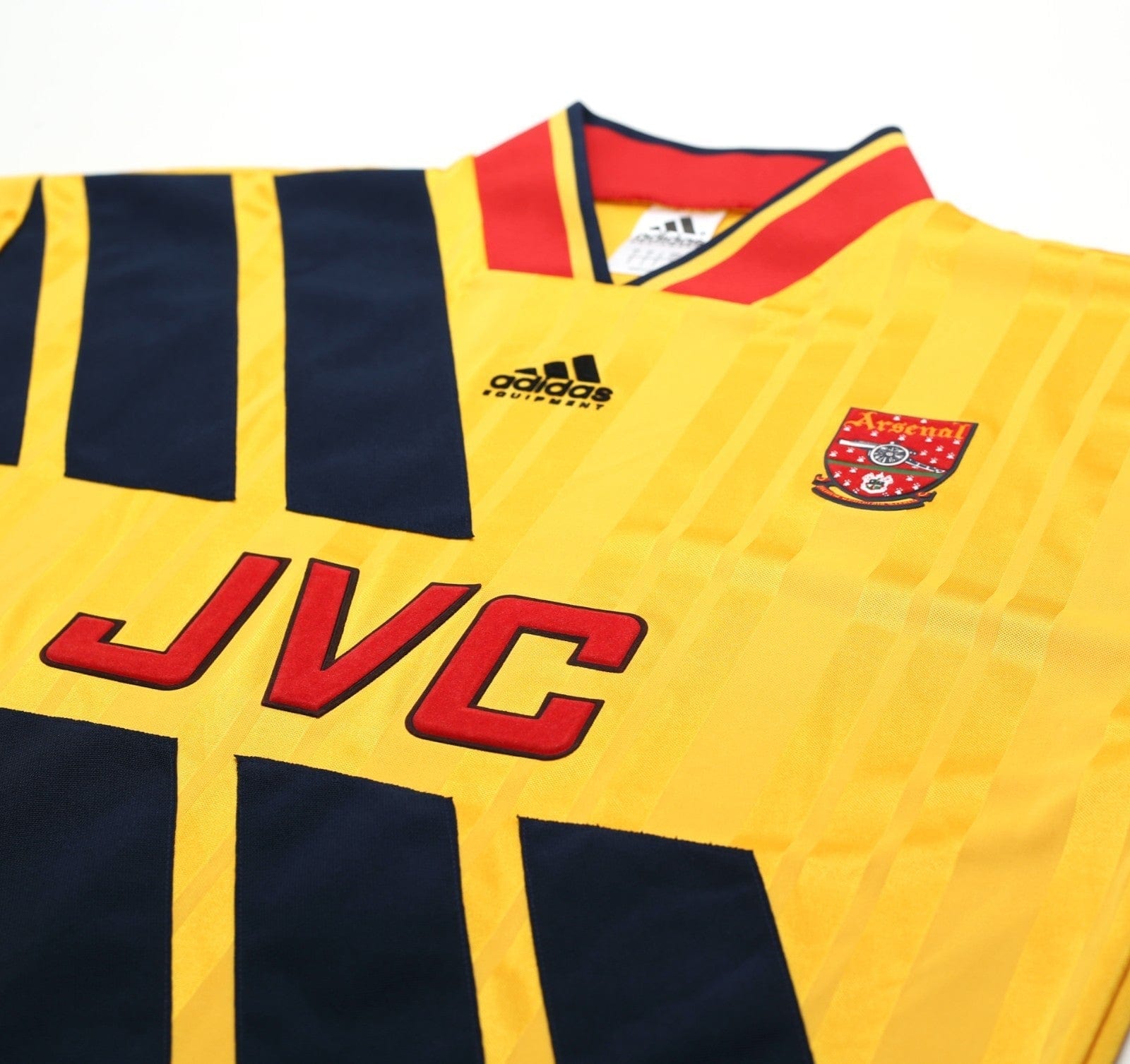 1993/94 WRIGHT #8 Arsenal Retro adidas Equipment Away Football Shirt (S/M)
