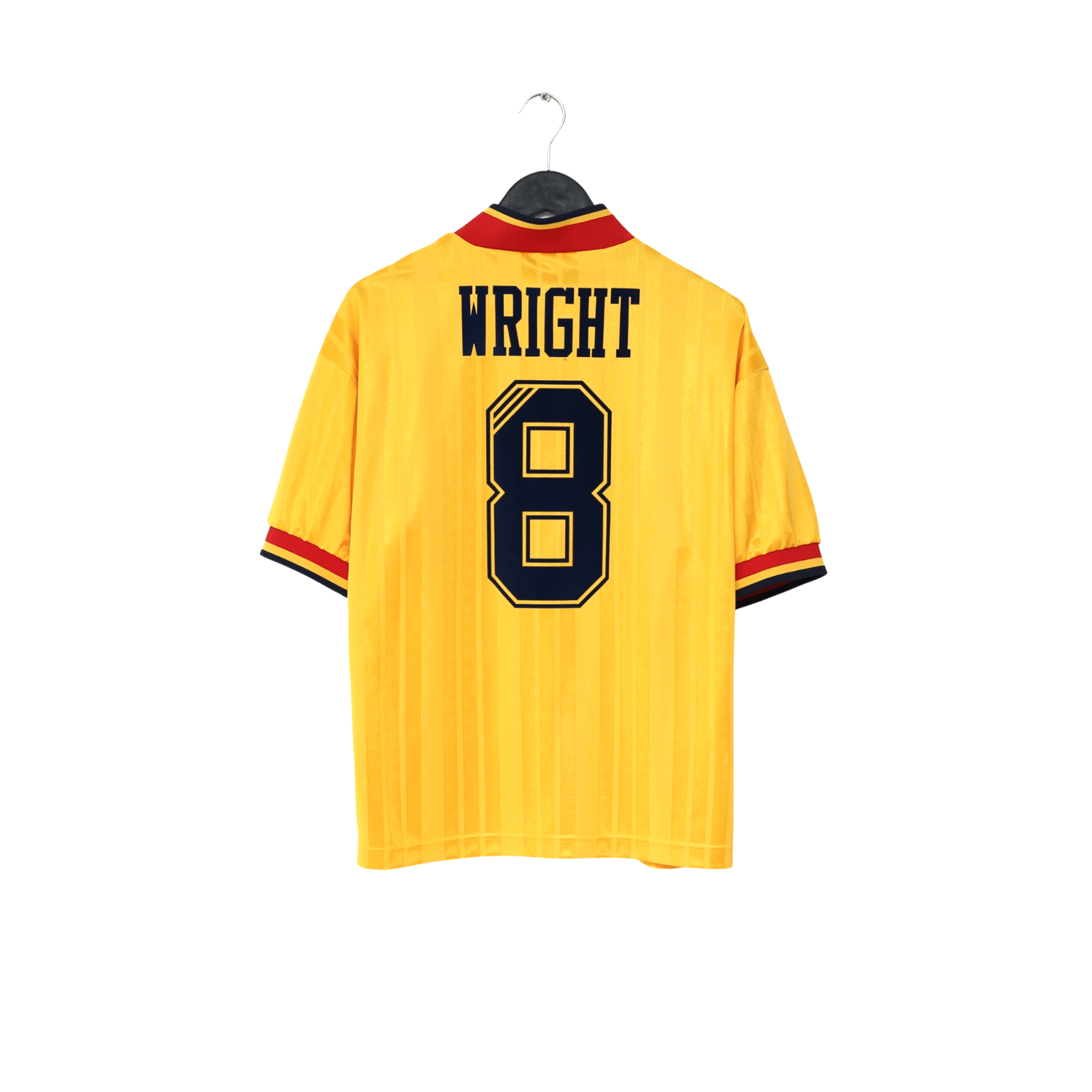 1993/94 Wright #8 Arsenal Retro adidas Equipment Away Football Shirt (S/M)