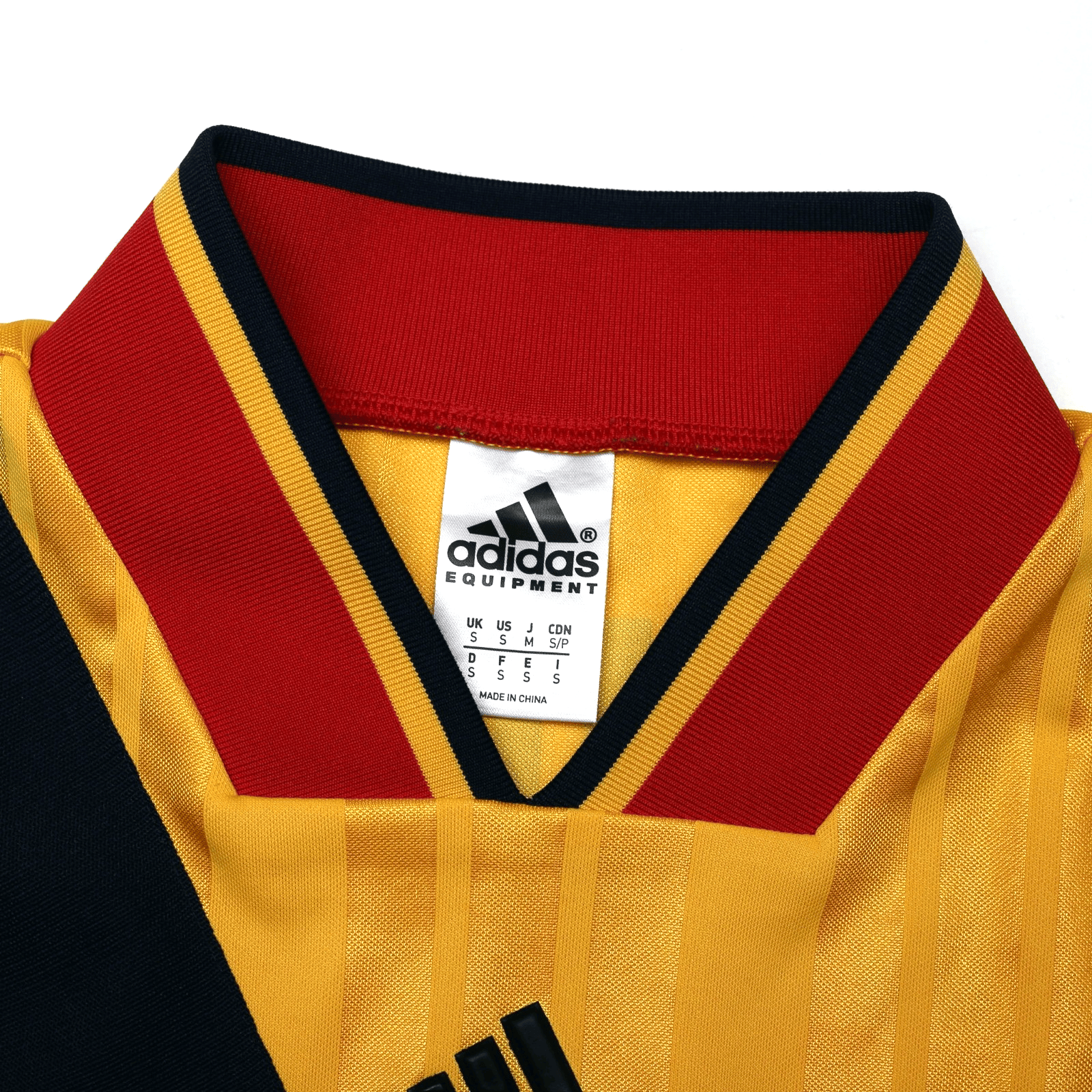 1993/94 Wright #8 Arsenal Retro adidas Equipment Away Football Shirt (S/M)