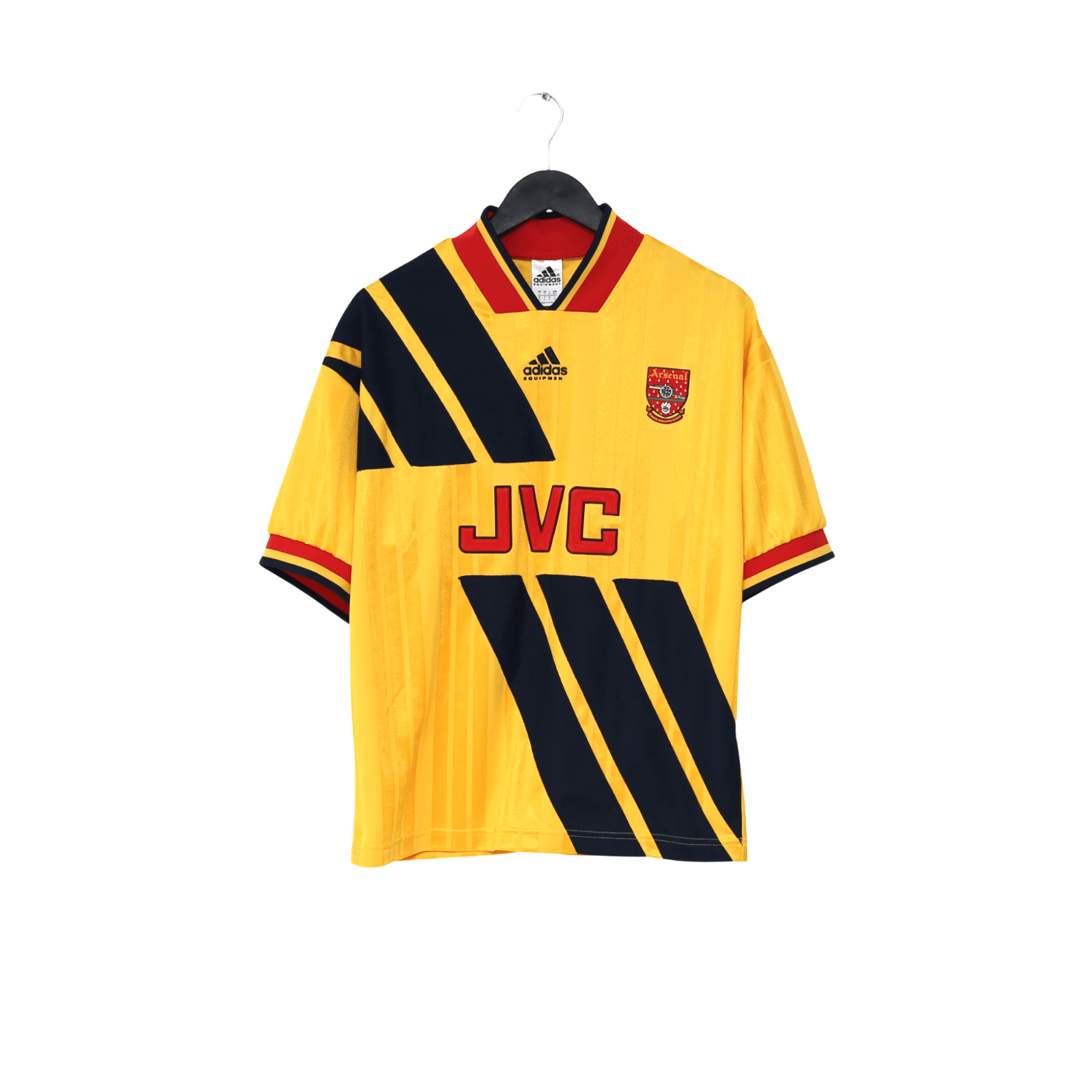 1993/94 Wright #8 Arsenal Retro adidas Equipment Away Football Shirt (S/M)