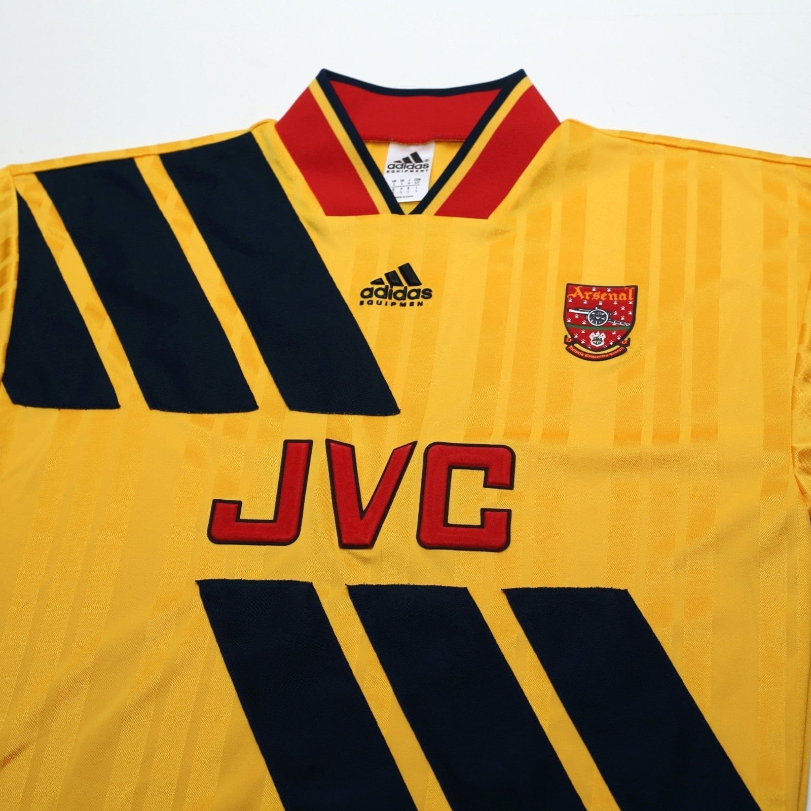 1993/94 Wright #8 Arsenal Retro adidas Equipment Away Football Shirt (S/M)