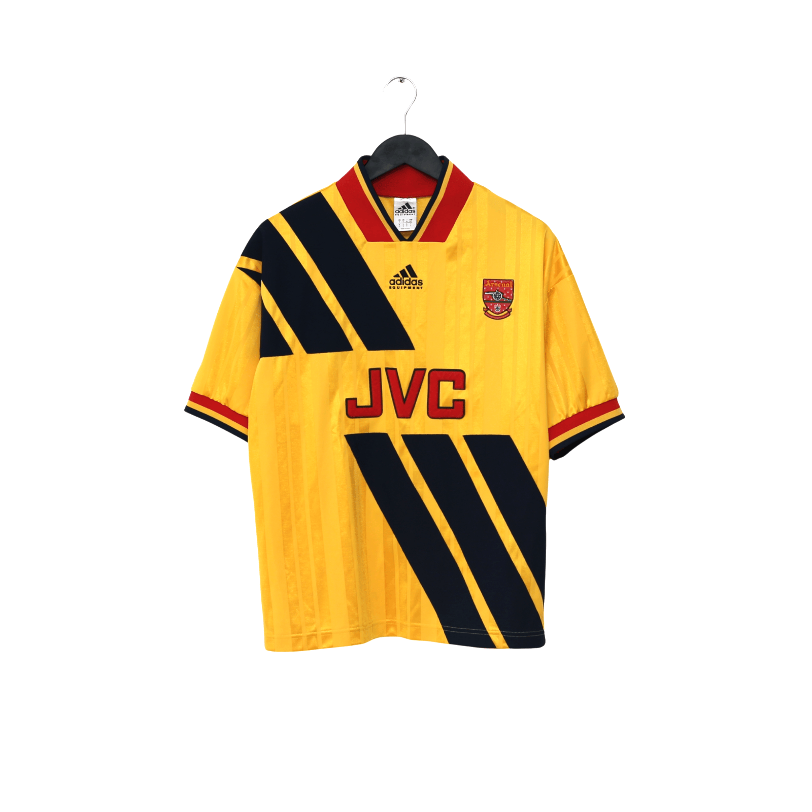 1993/94 Wright #8 Arsenal Retro adidas Equipment Away Football Shirt (S/M)