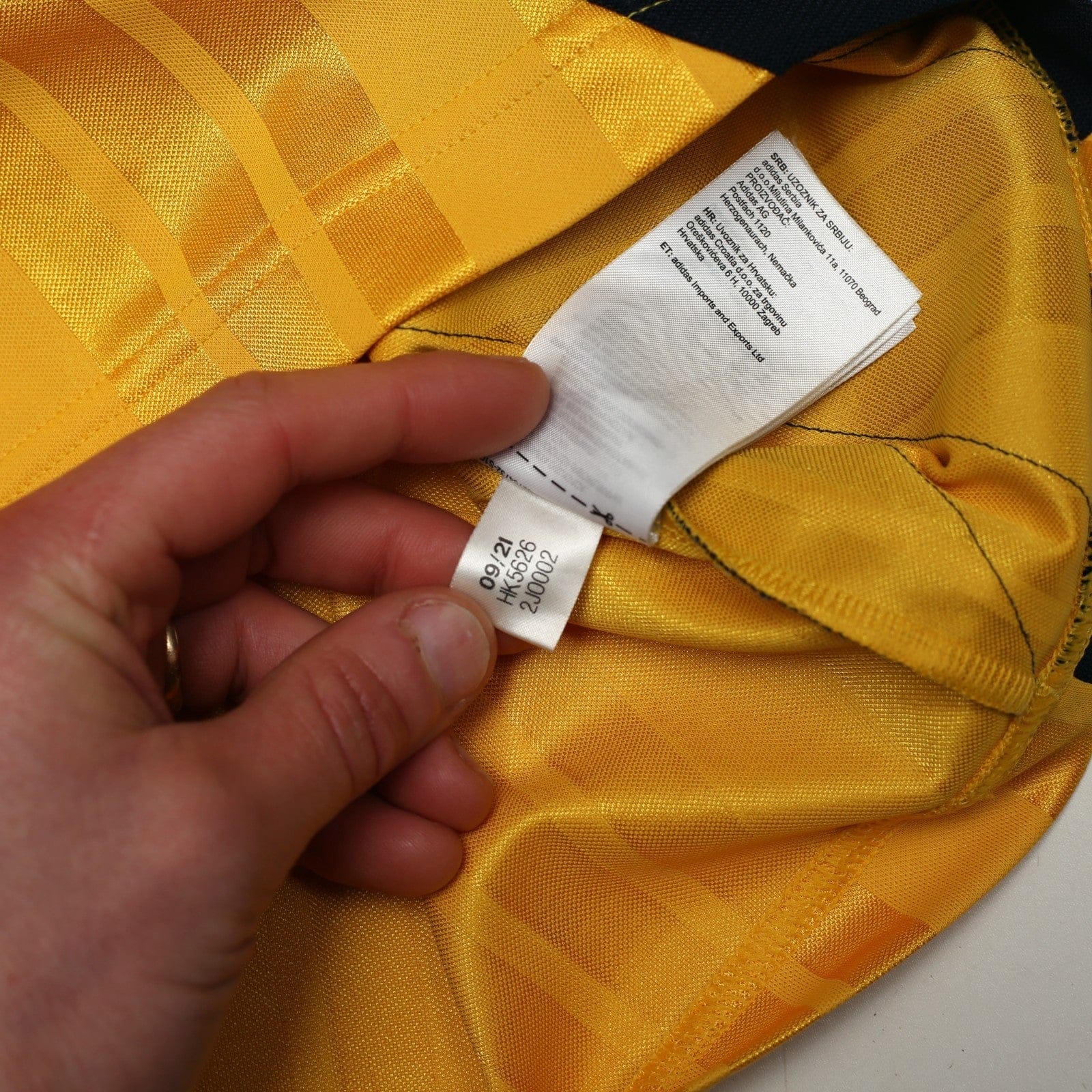 1993/94 Wright #8 Arsenal Retro adidas Equipment Away Football Shirt (S/M)