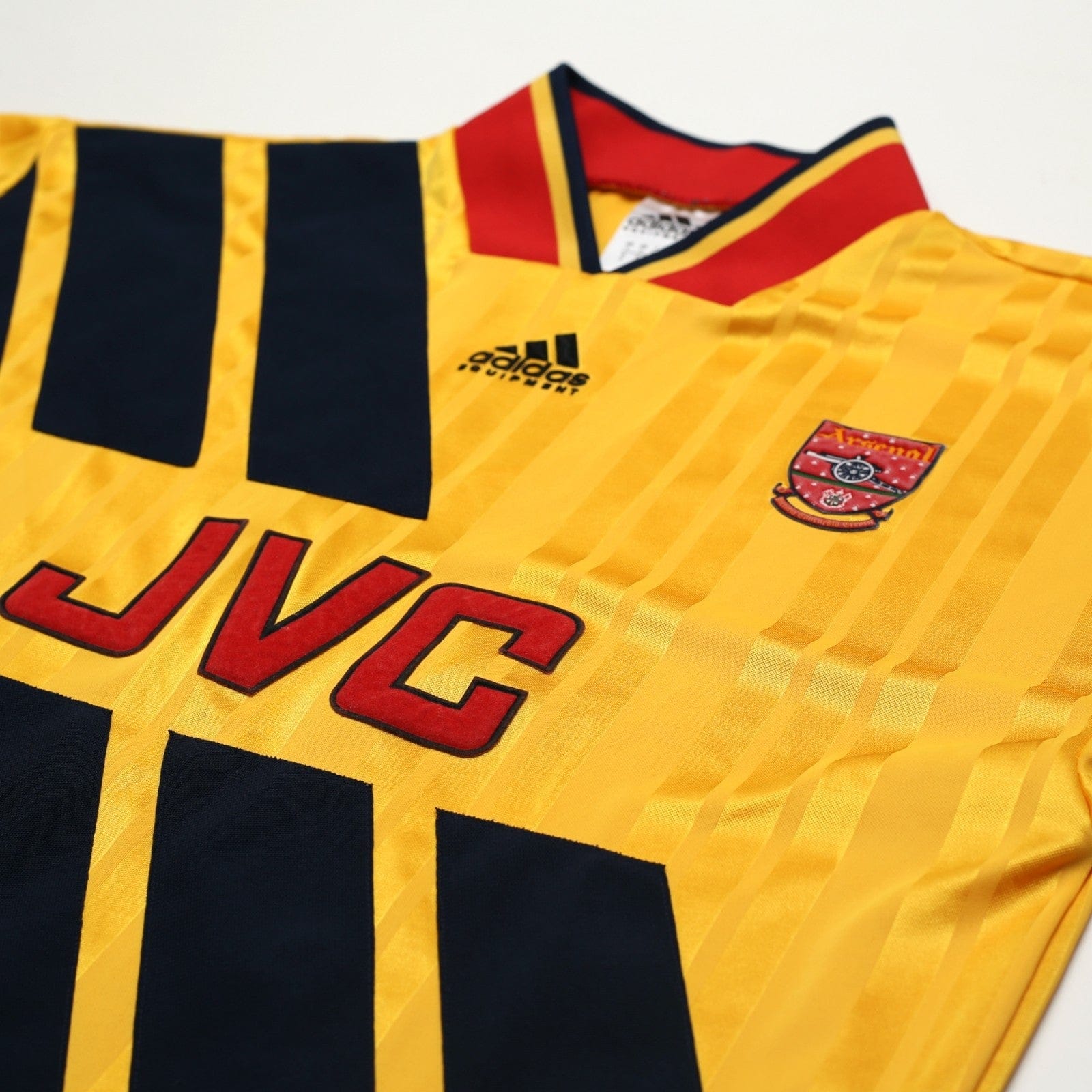 1993/94 Wright #8 Arsenal Retro adidas Equipment Away Football Shirt (S/M)