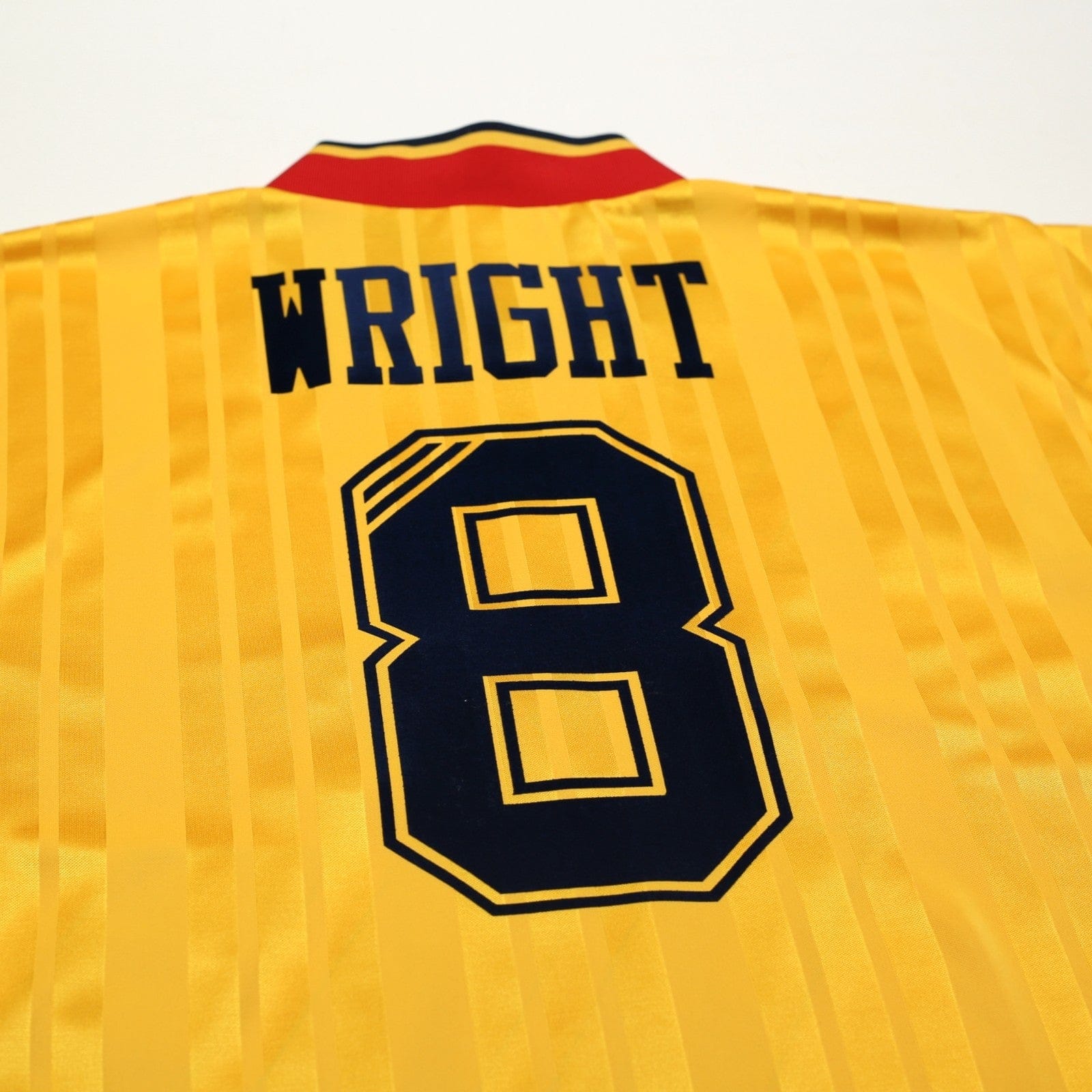 1993/94 Wright #8 Arsenal Retro adidas Equipment Away Football Shirt (S/M)
