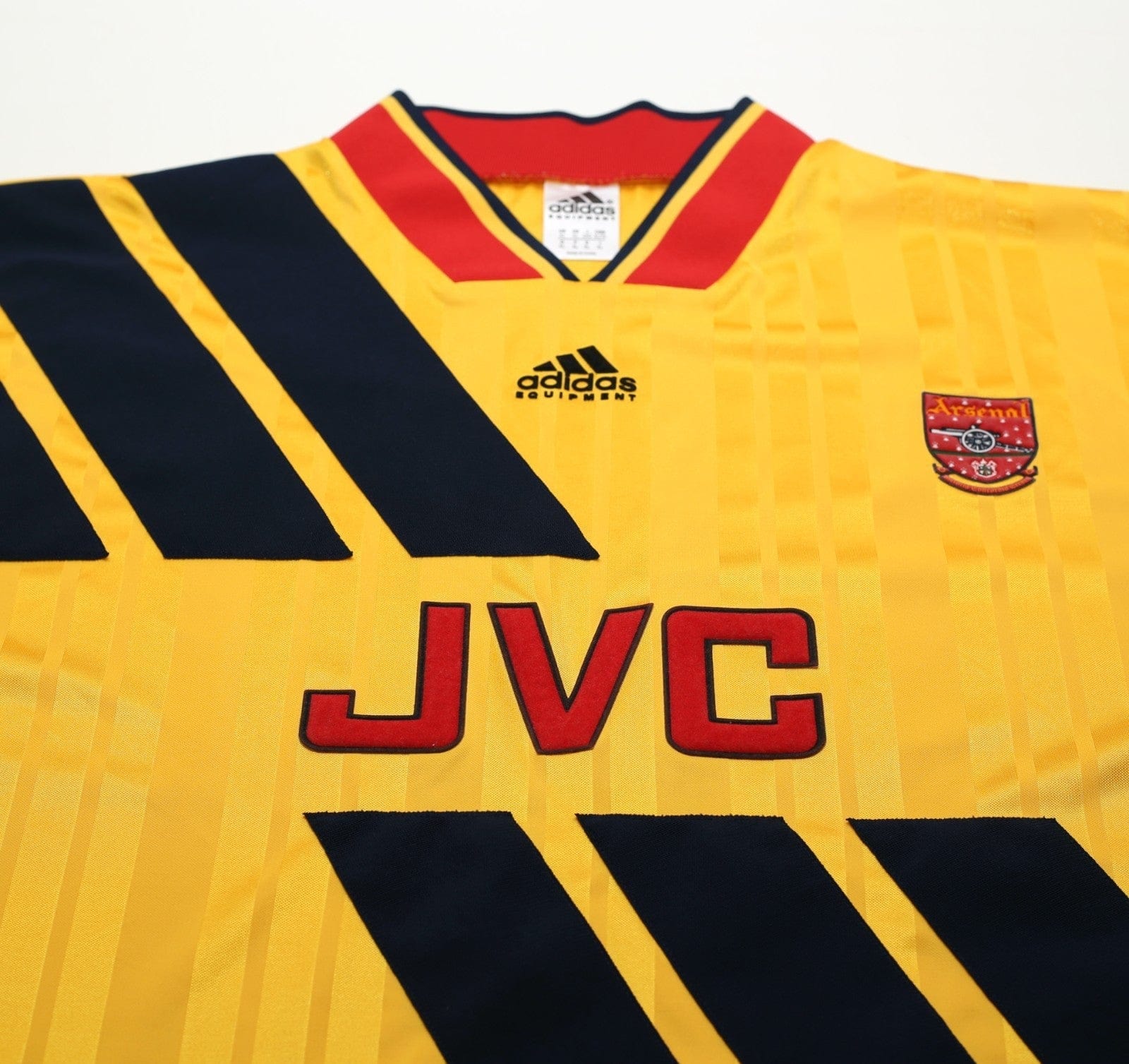 1993/94 WRIGHT #8 Arsenal Retro adidas Equipment Away Football Shirt (XL/XXL)
