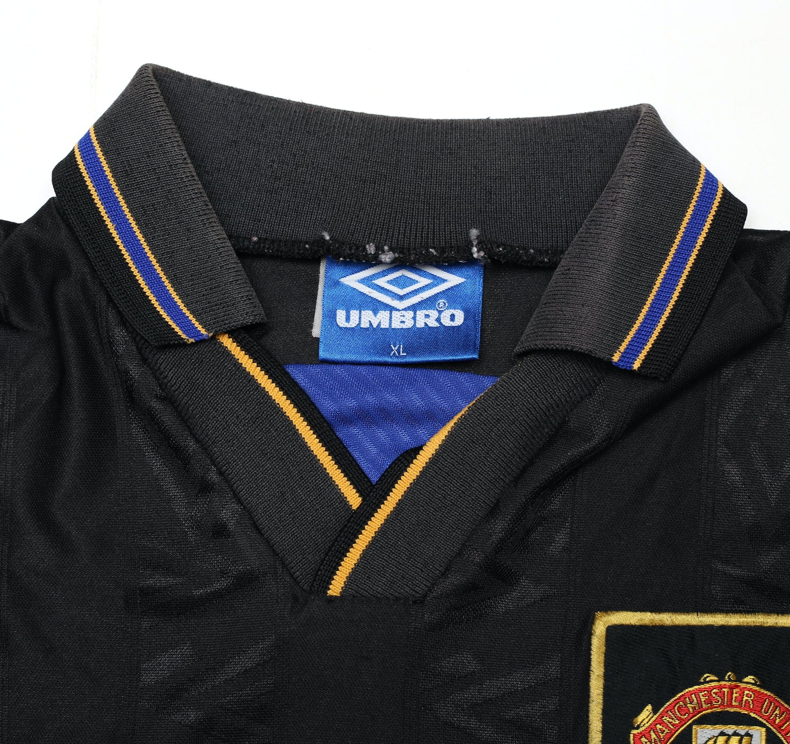 1993/95 CANTONA #7 Manchester United Vintage Umbro Away Football Shirt (L/XL)