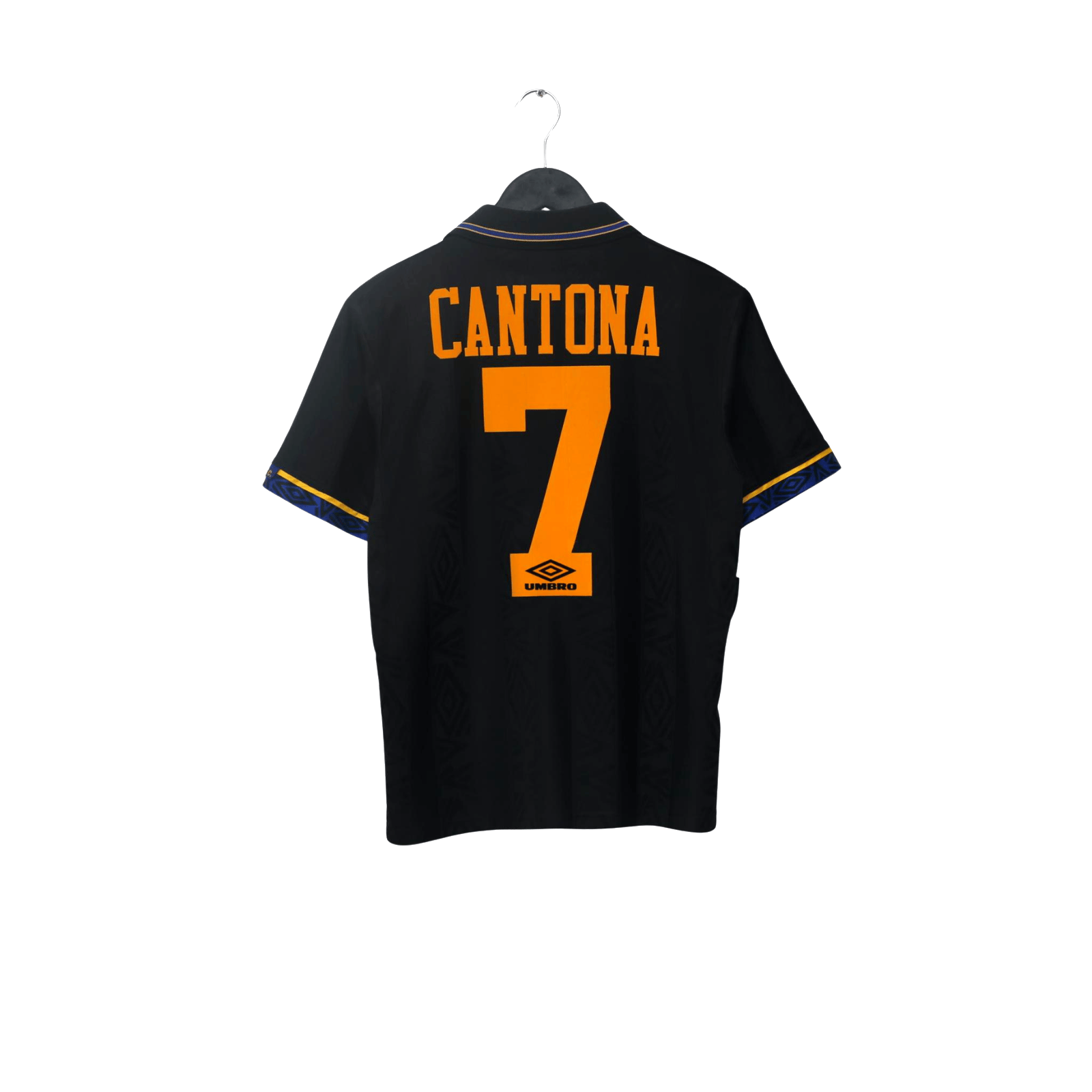 1993/95 Cantona #7 Manchester United Vintage Umbro Away Football Shirt (S)