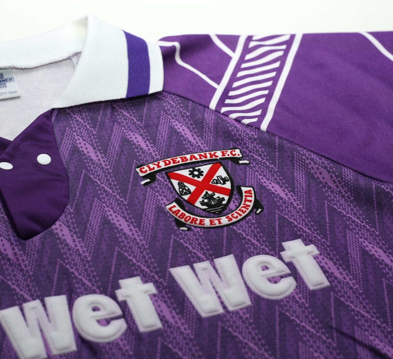 1993/95 CLYDEBANK Vintage Matchwinner WET WET WET Away Football Shirt (L) MINT