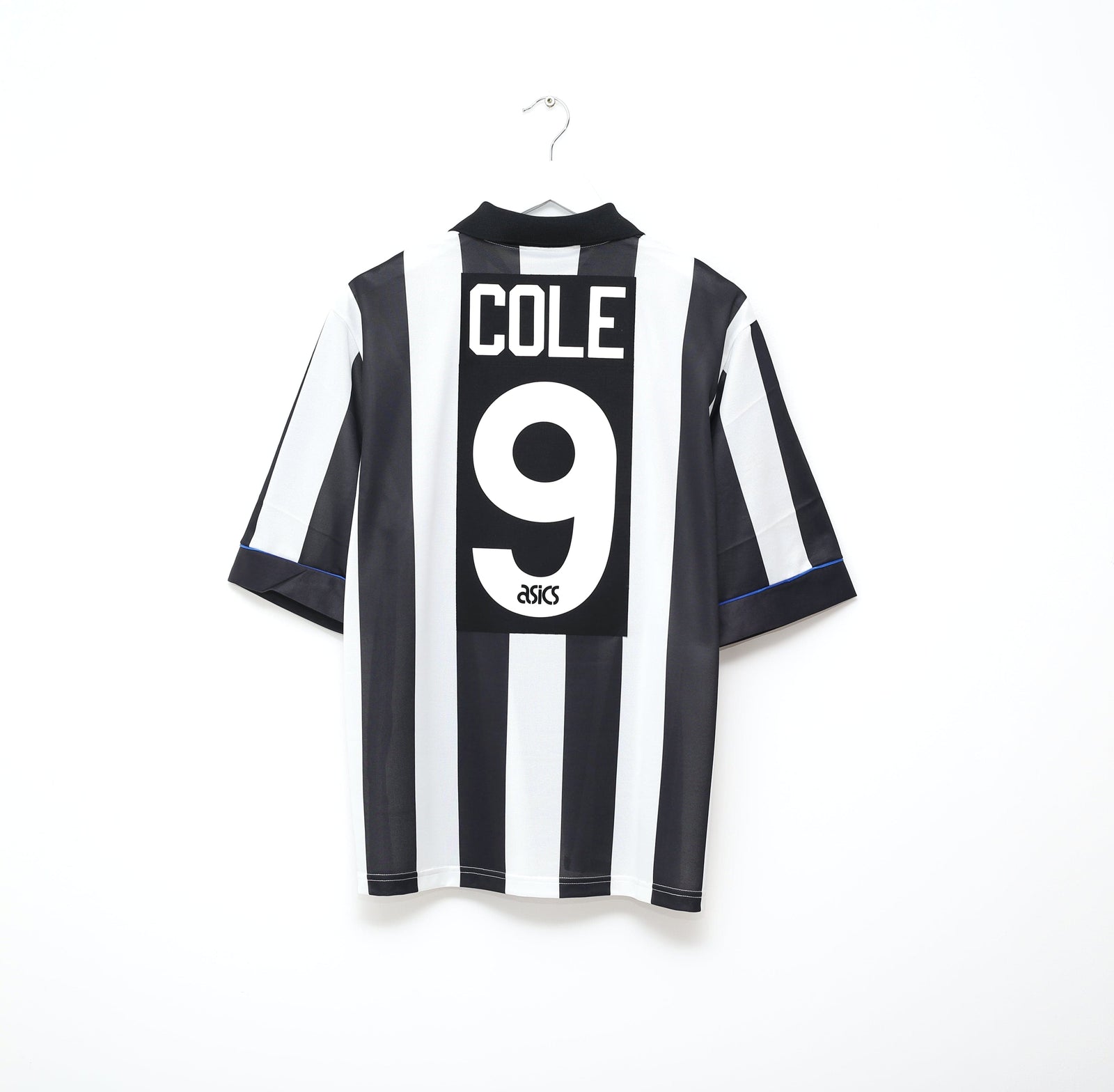 1993/95 COLE #9 Newcastle United Vintage Asics Football Shirt (L)