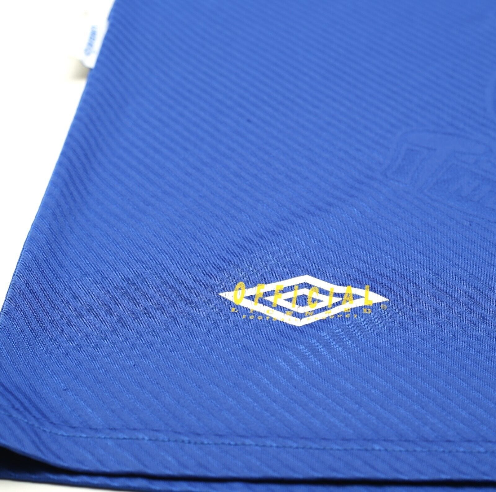 1993/95 FERGUSON #9 Everton Vintage Umbro HOME Football Shirt (XL)