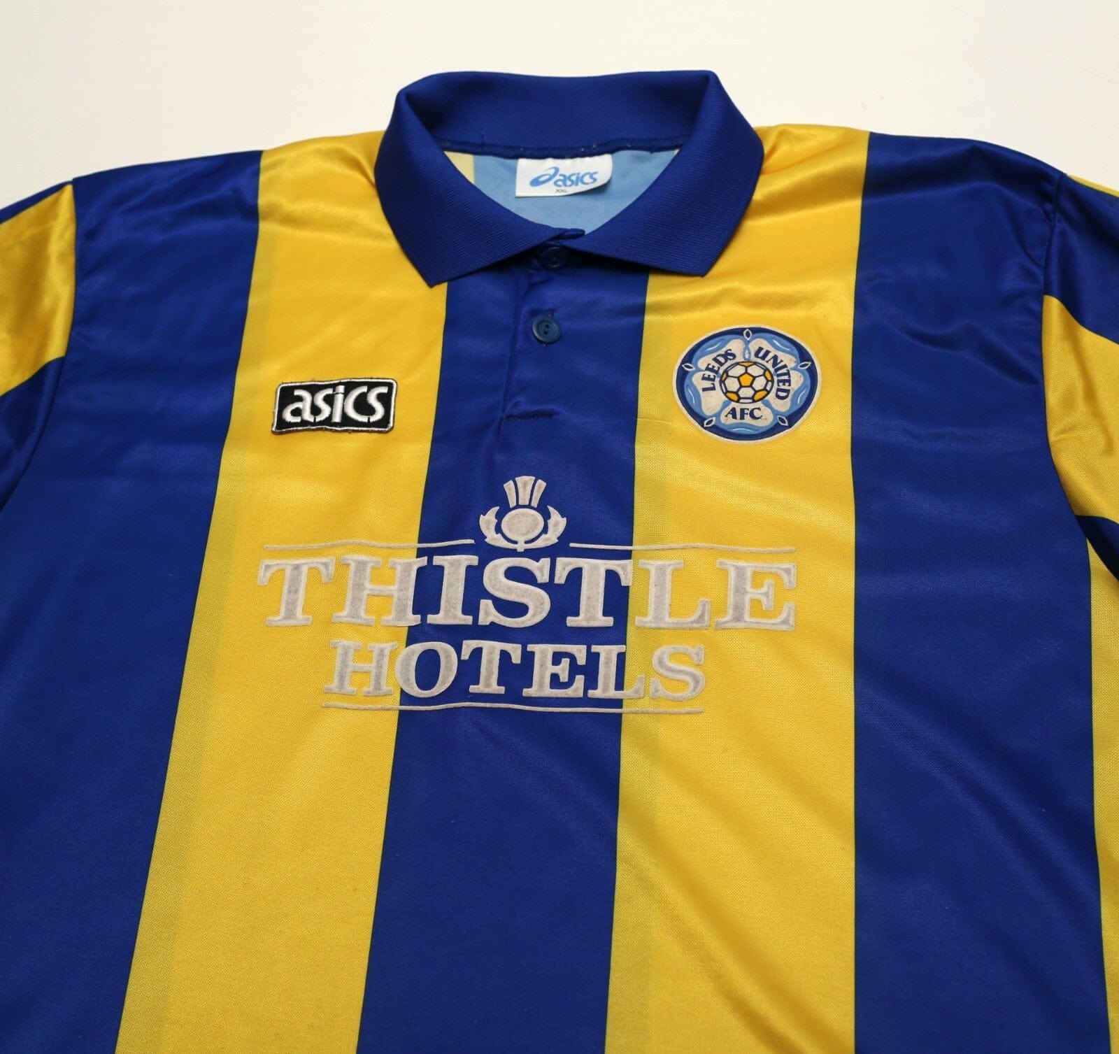 1993/95 LEEDS UNITED Vintage ASICS Away Football Shirt (XXL)
