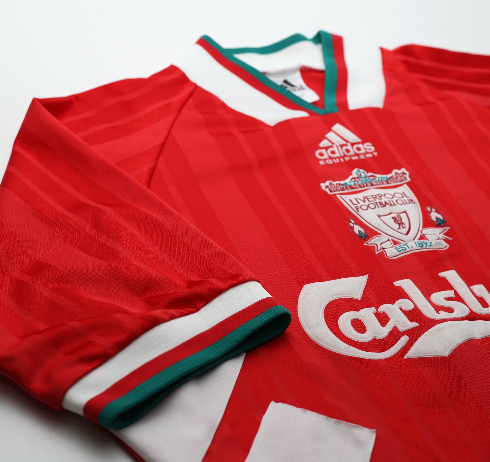 1993/95 LIVERPOOL Vintage adidas Equipment Home Football Shirt 38/40 (M)