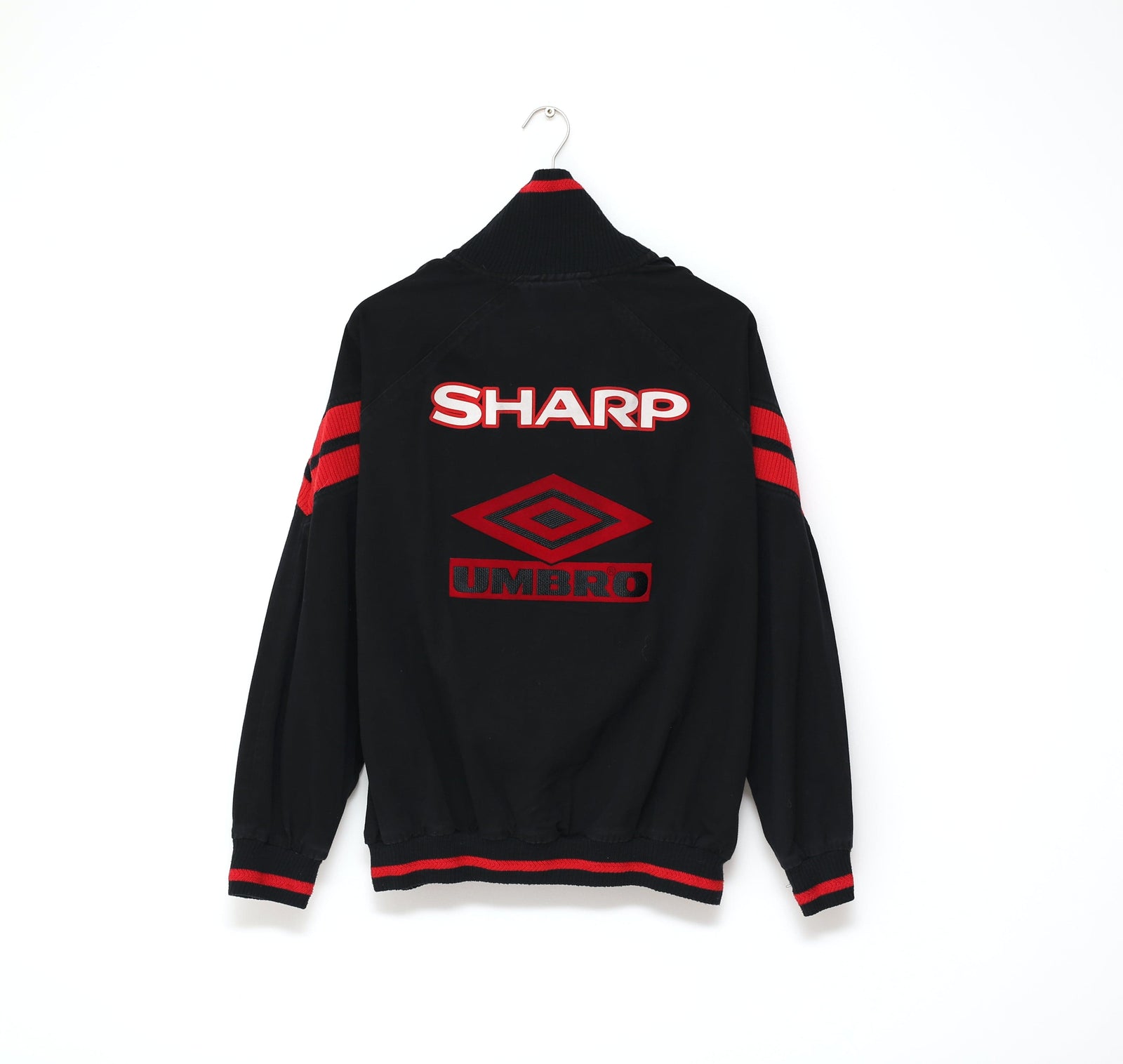 1993/95 MANCHESTER UNITED Vintage Umbro Drill Top Track Top (XL) Cantona Era