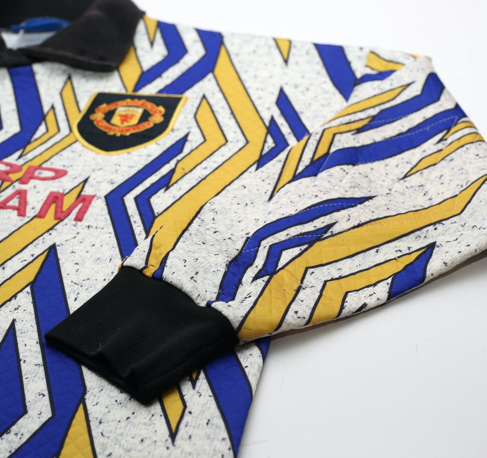 1993/95 SCHMEICHEL #1 Manchester United Vintage Umbro Away GK Football Shirt (L)