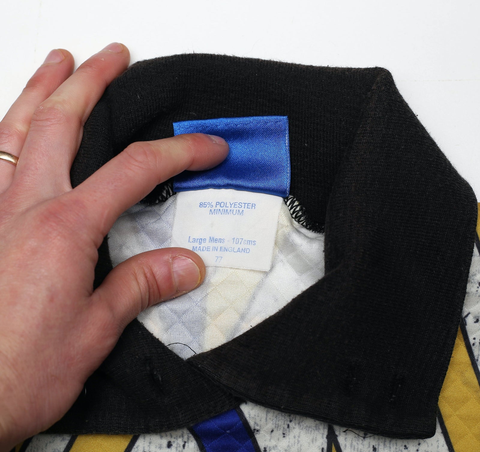 1993/95 SCHMEICHEL #1 Manchester United Vintage Umbro Away GK Football Shirt (L)