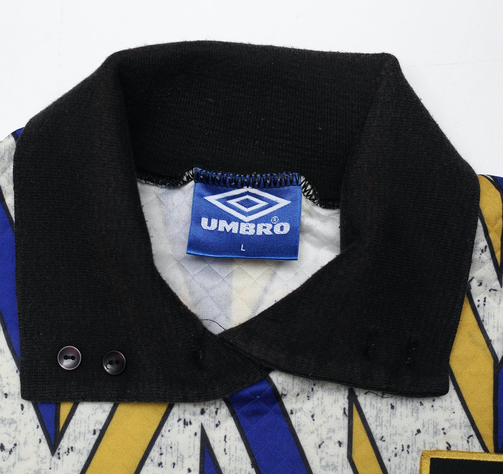 1993/95 SCHMEICHEL #1 Manchester United Vintage Umbro Away GK Football Shirt (L)