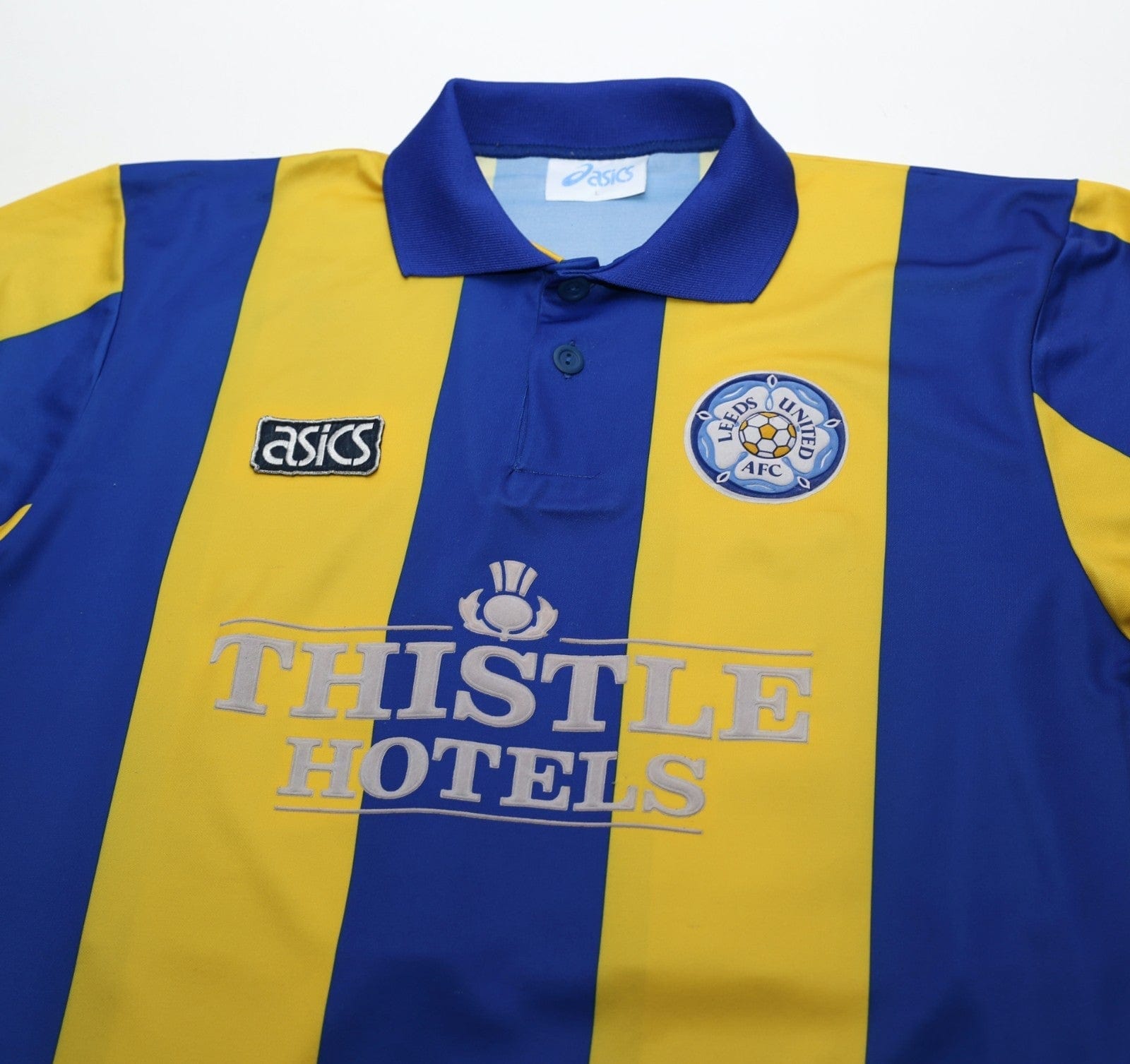 1993/95 SPEED #11 Leeds United Vintage ASICS Away Football Shirt (L)