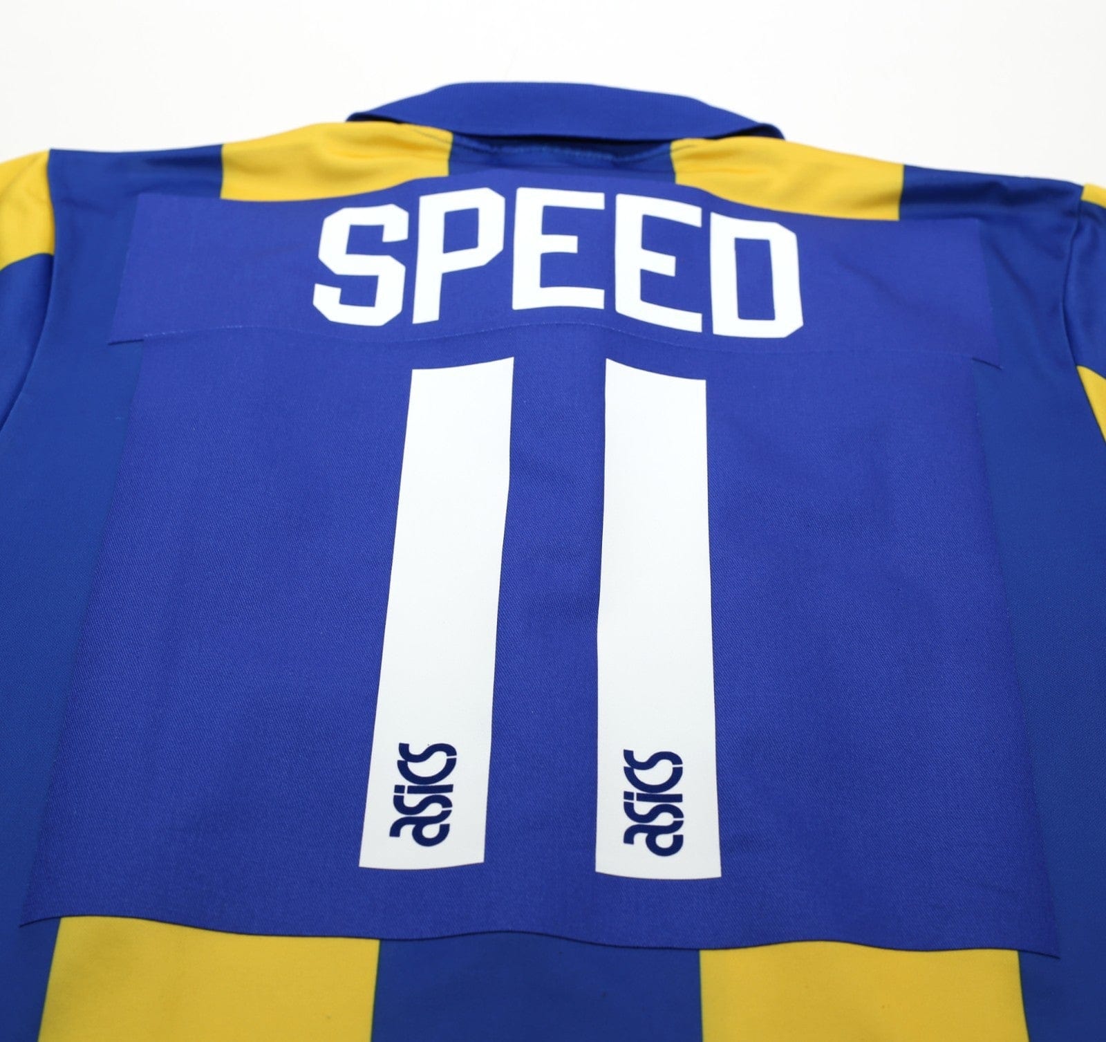 1993/95 SPEED #11 Leeds United Vintage ASICS Away Football Shirt (L)