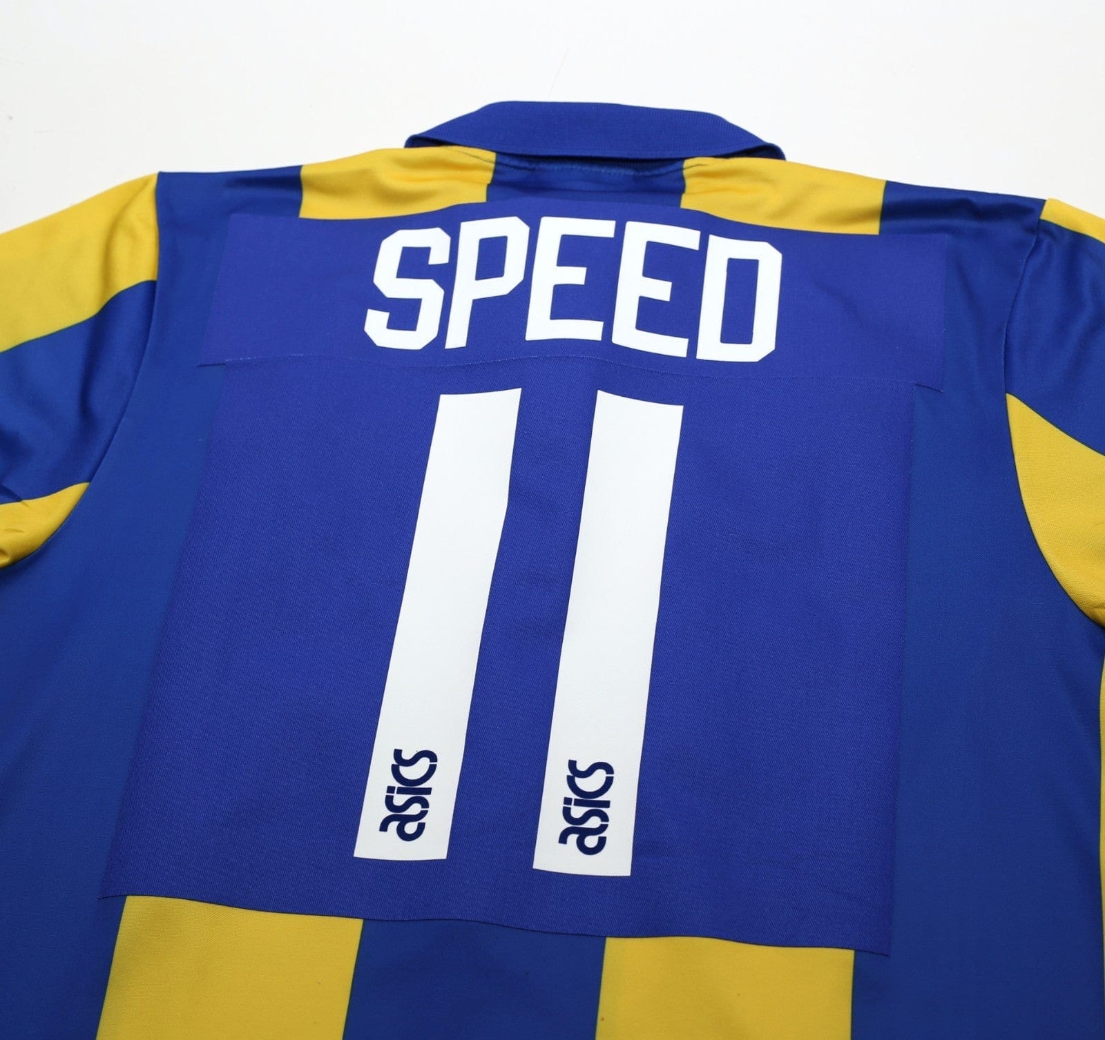 1993/95 SPEED #11 Leeds United Vintage ASICS Away Football Shirt (L)