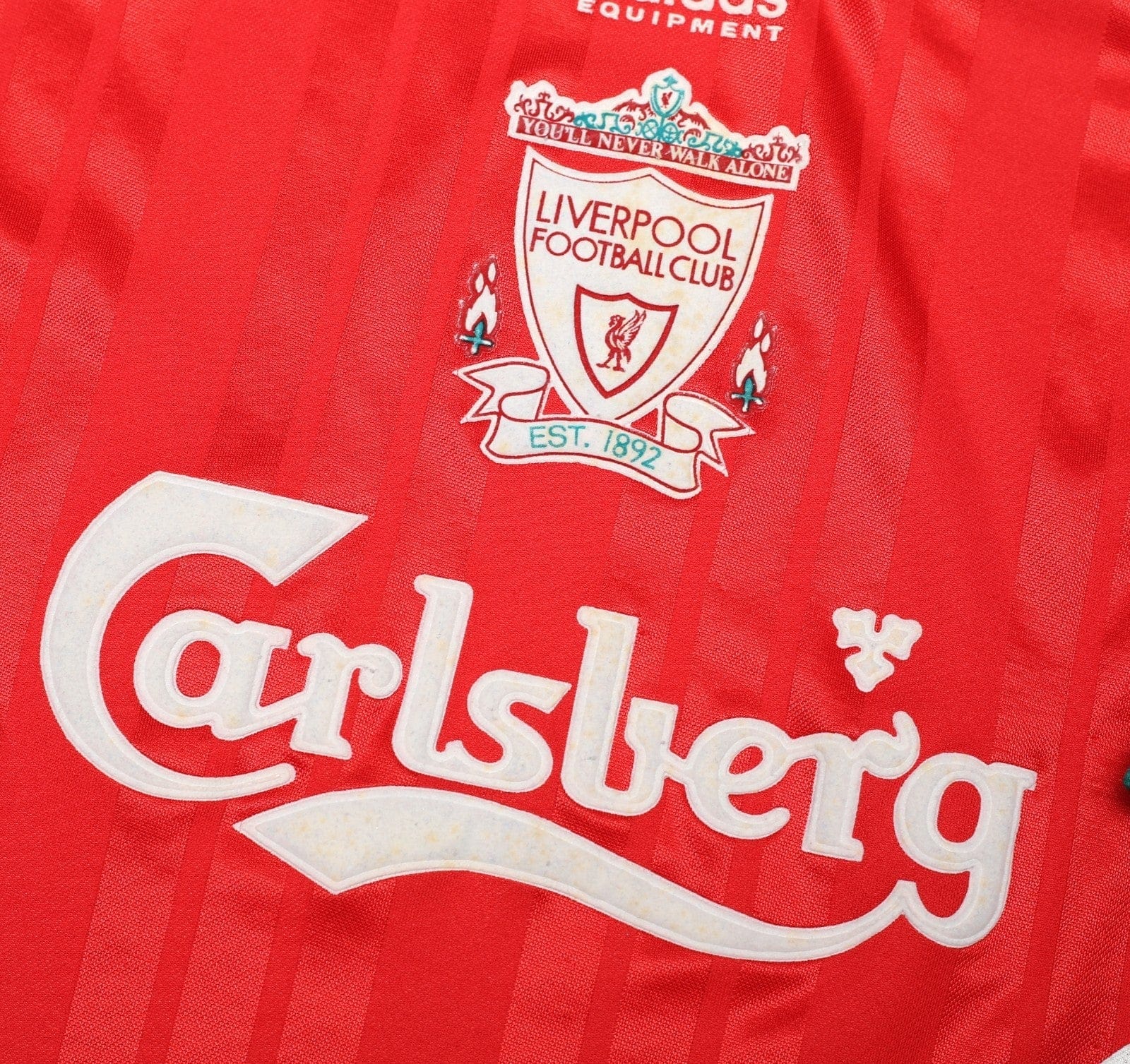 1993/952 LIVERPOOL Vintage adidas Equipment Home Football Shirt 44/46 (XL)