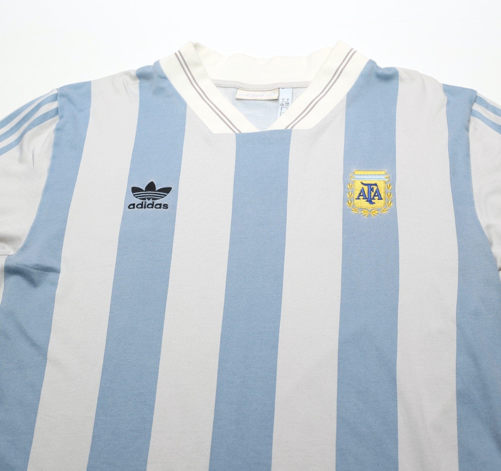1993 MARADONA #10 Argentina adidas Originals LS Home Football Shirt (L)
