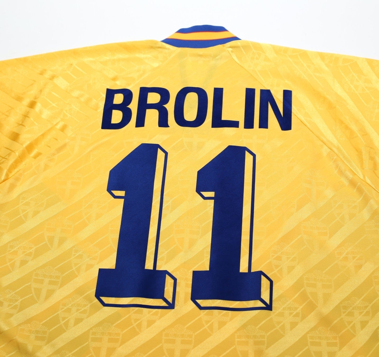 1994/95 BROLIN #11 Sweden Vintage adidas WC 94 Home Football Shirt (M)