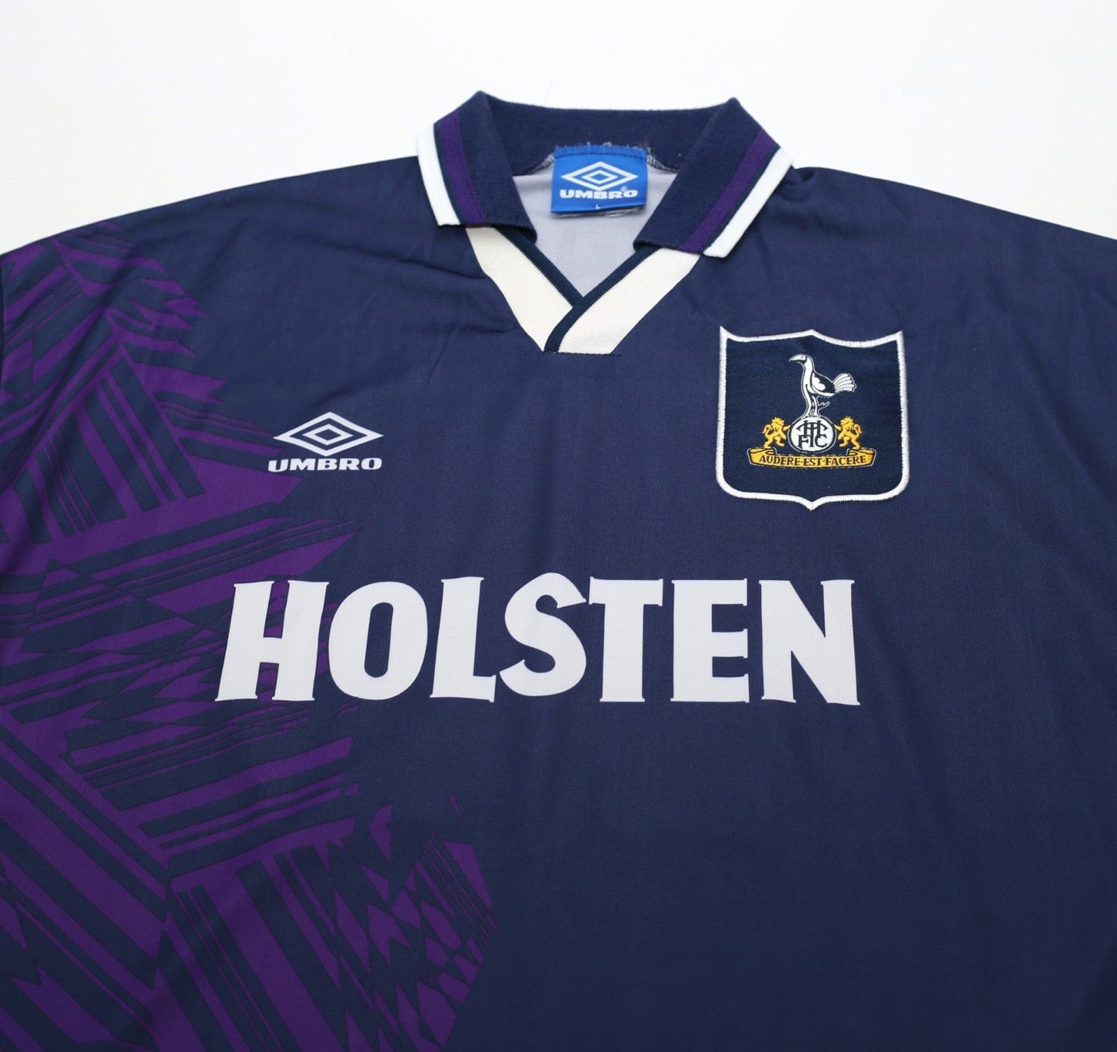 1994/95 KLINSMANN #18 Tottenham Hotspur Vintage Umbro Away Football Shirt (L)