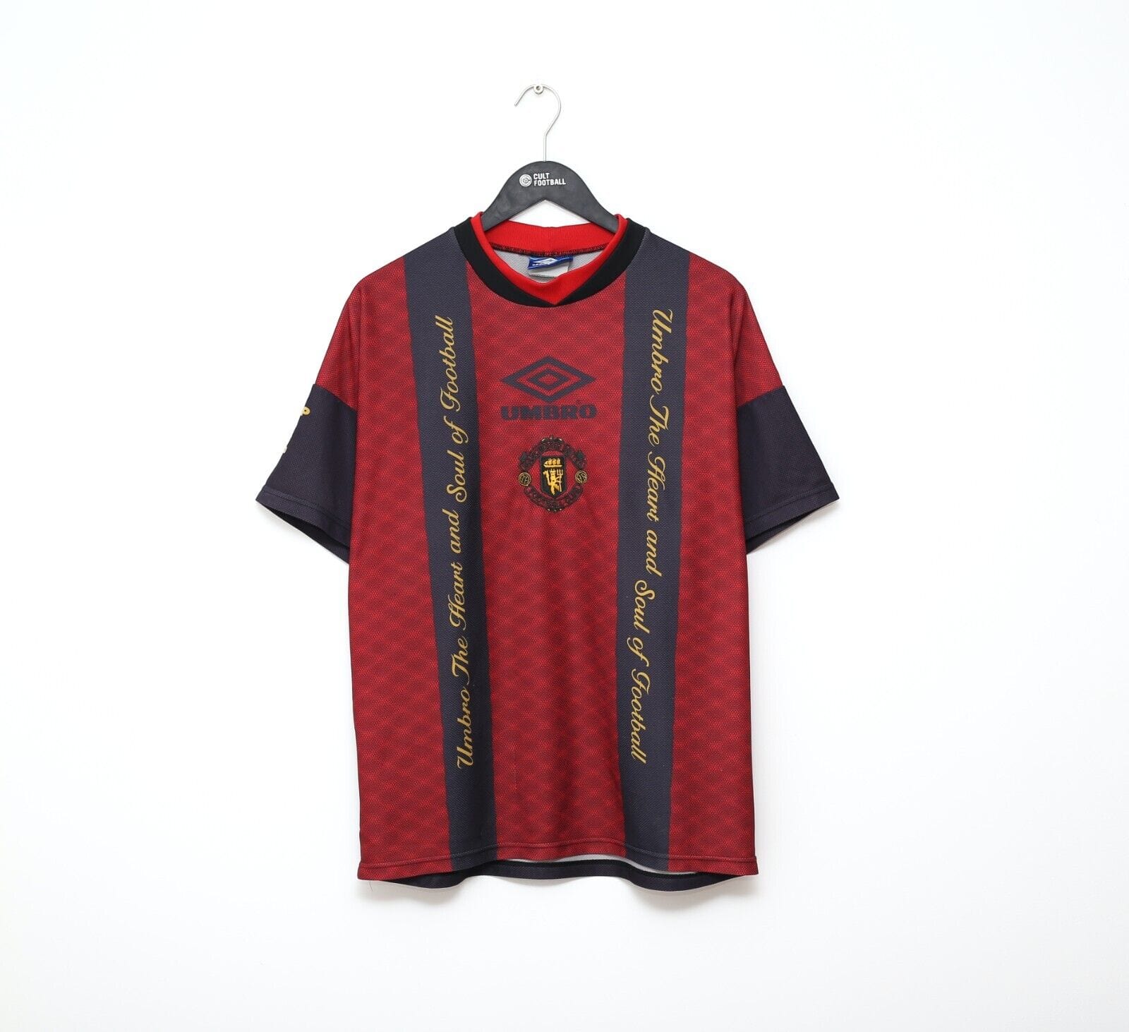 1994/95 MANCHESTER UNITED Vintage Umbro Training Shirt (L) Cantona Era