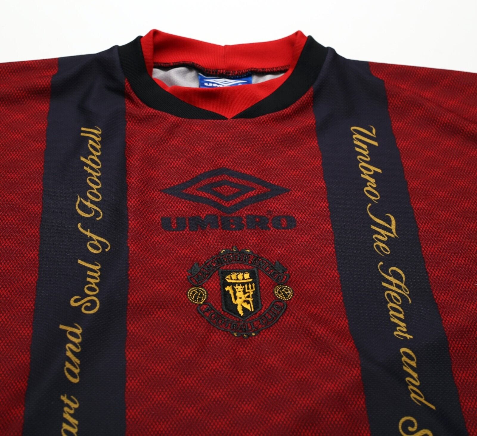1994/95 MANCHESTER UNITED Vintage Umbro Training Shirt (L) Cantona Era