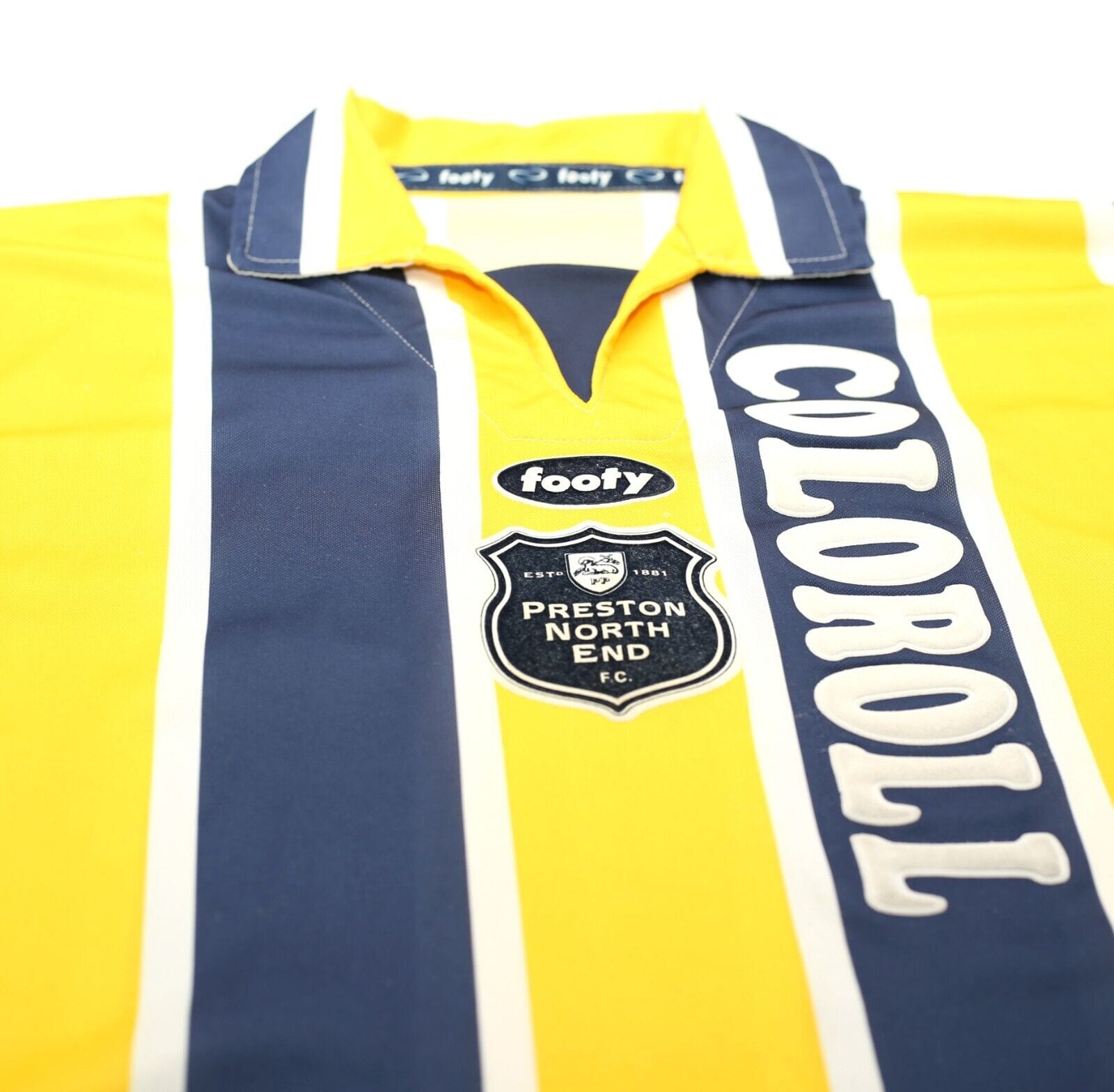 1994/95 PRESTON North End Vintage Footy Away Football Shirt (M) Beckham Era
