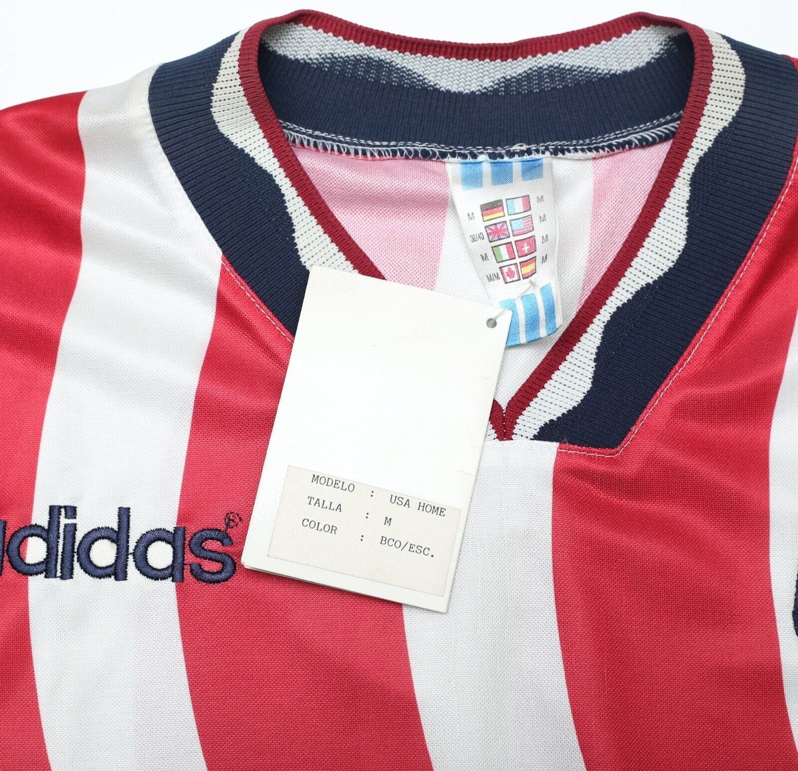 1994/95 USA Vintage adidas Home Football Shirt Jersey (M) World Cup 94 BNWT