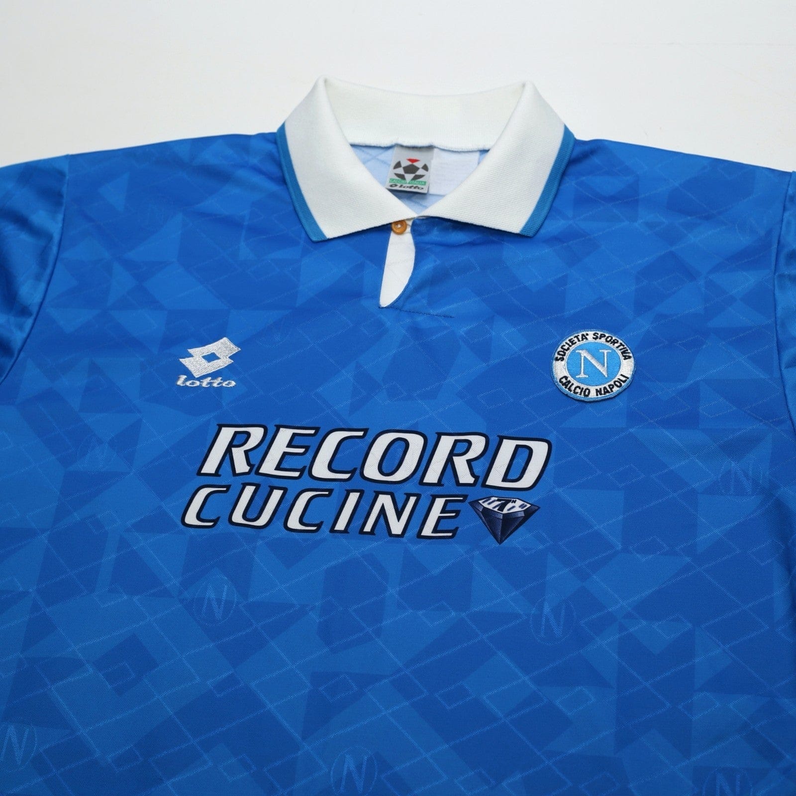 1994/96 Cannavaro #5 Napoli Vintage Lotto Home Football Shirt (L)