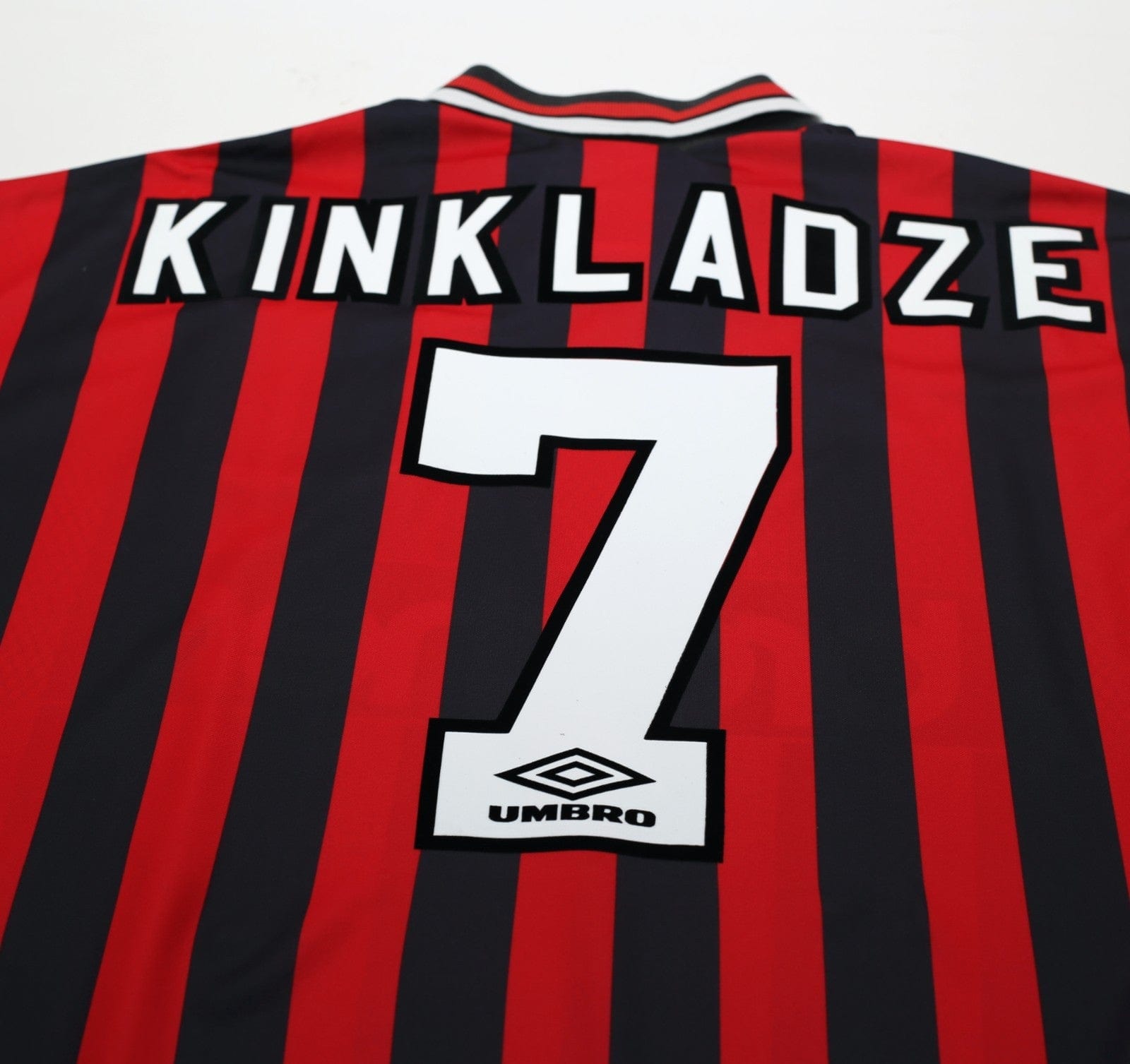1994/96 KINKLADZE #7 Manchester City Vintage Umbro Away Football Shirt (M/L)