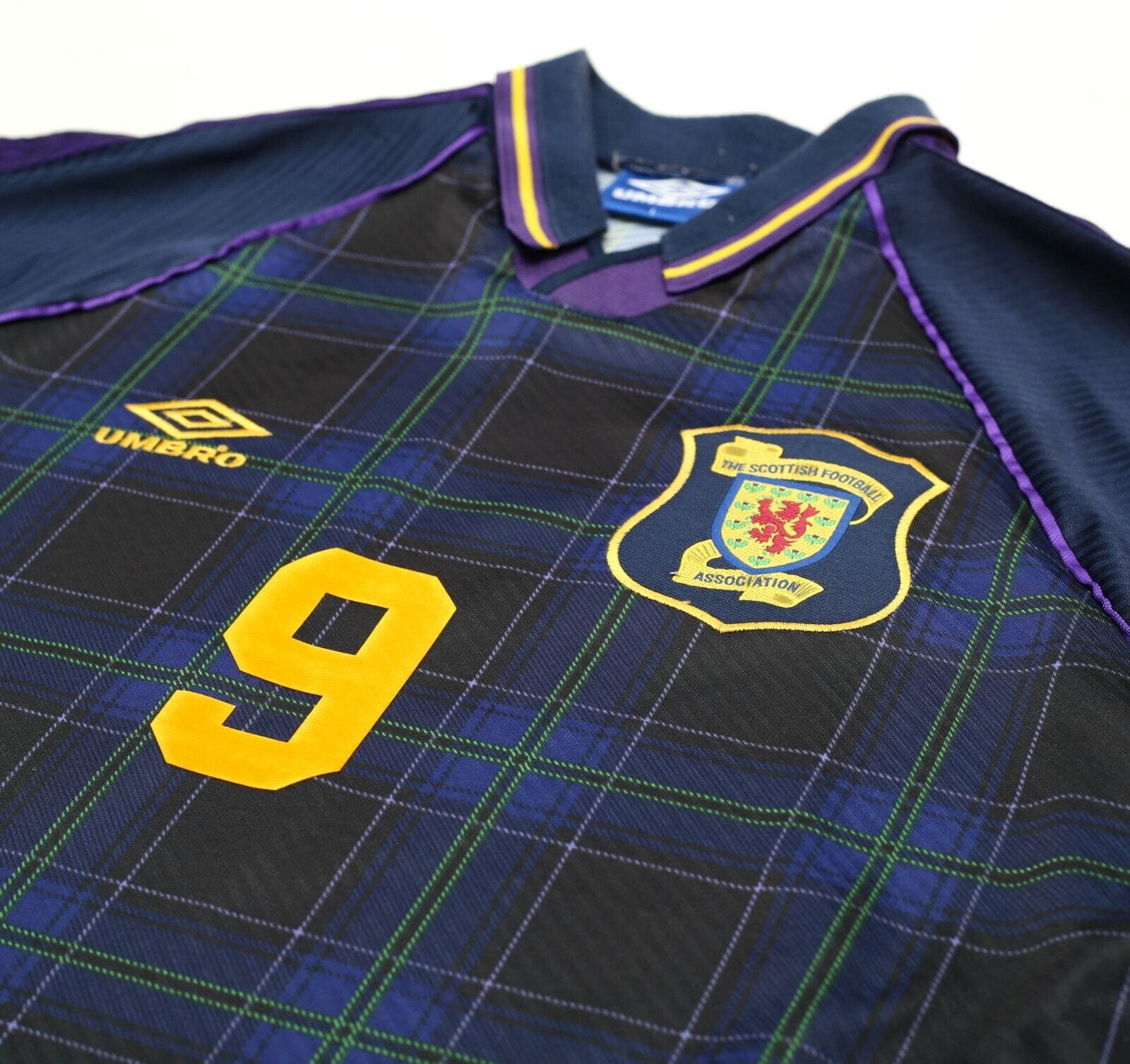 1994/96 McCOIST #9 Scotland Euro 96 Umbro Home Football Shirt (L) Rangers