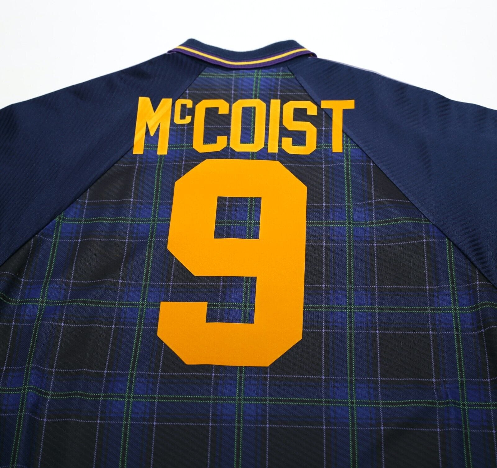1994/96 McCOIST #9 Scotland Euro 96 Umbro Home Football Shirt (L) Rangers