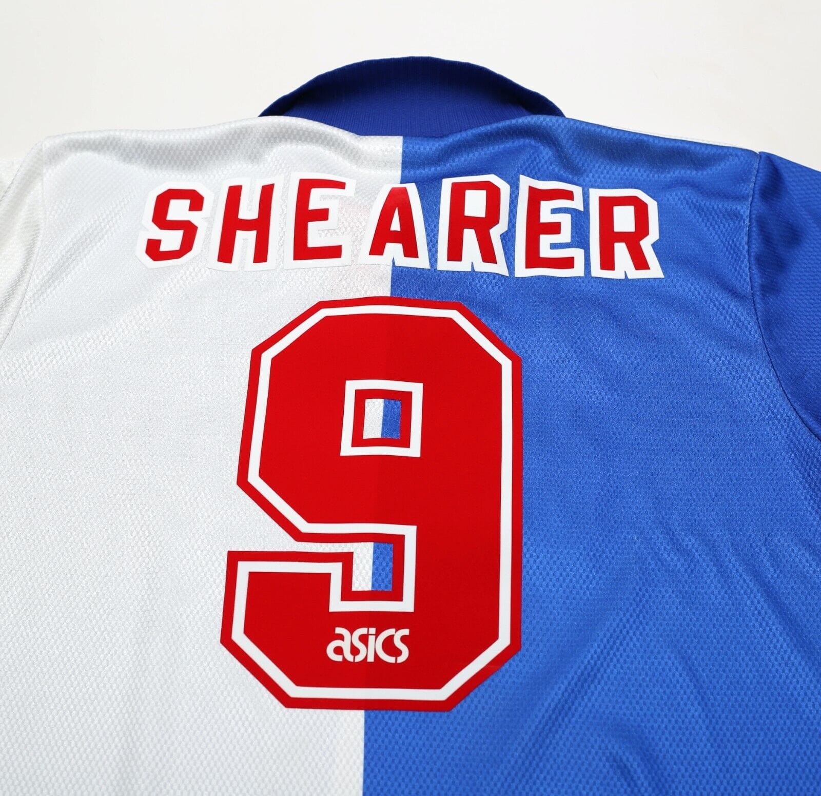 1994/96 SHEARER #9 Blackburn Rovers Vintage Asics Home Football Shirt Jersey XL