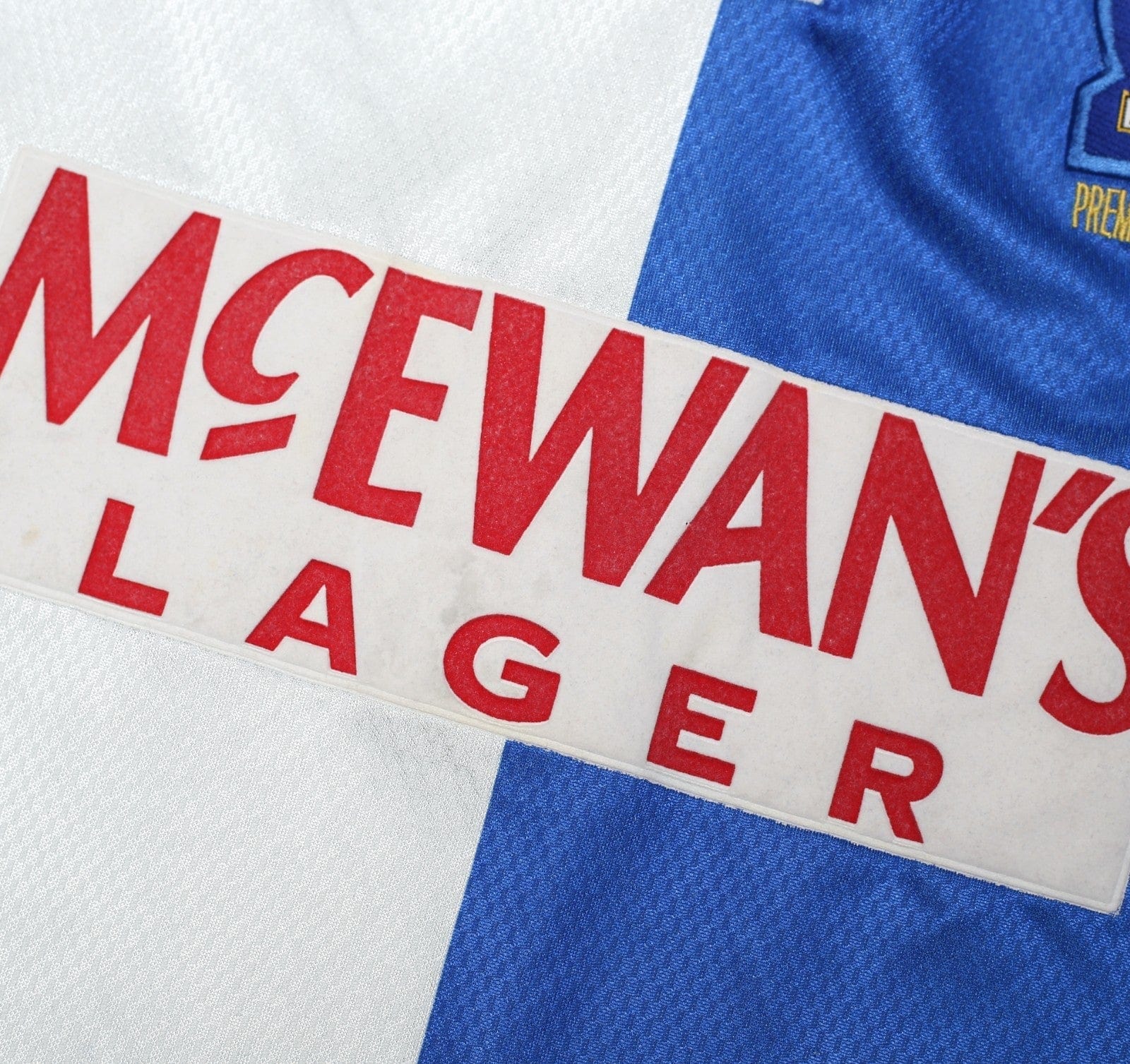 1994/96 SHEARER #9 Blackburn Rovers Vintage Asics Home Football Shirt (S)