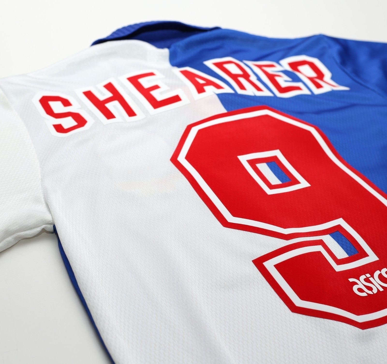 1994/96 SHEARER #9 Blackburn Rovers Vintage Asics Home Football Shirt (S)