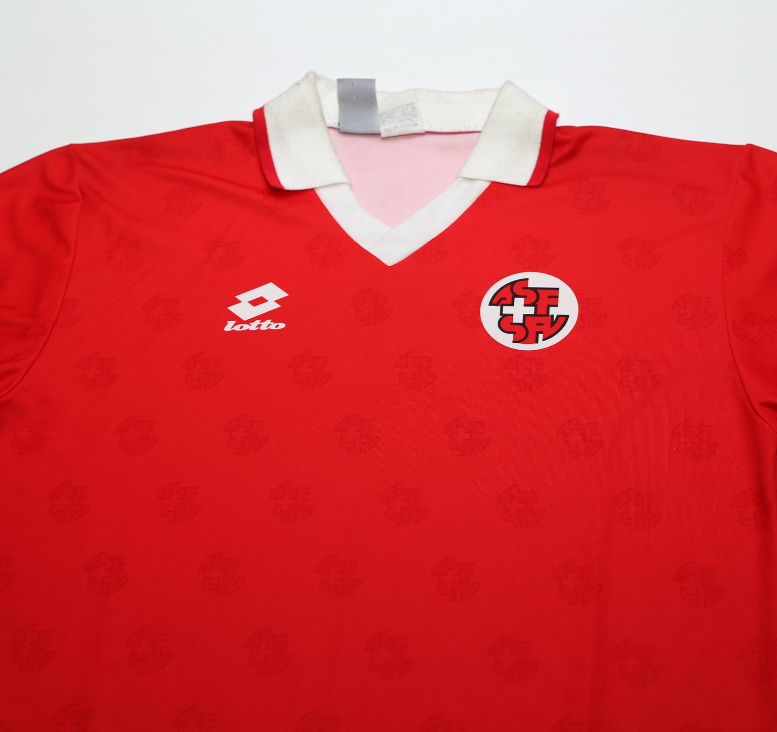 1994/96 SWITZERLAND Vintage Lotto Home Football Shirt (L)