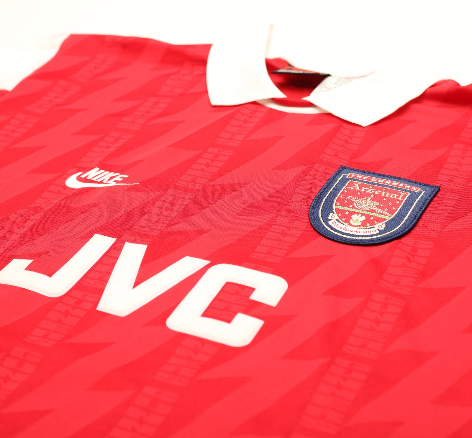 1994/96 WRIGHT #8 Arsenal Nike Home Football Shirt (L)